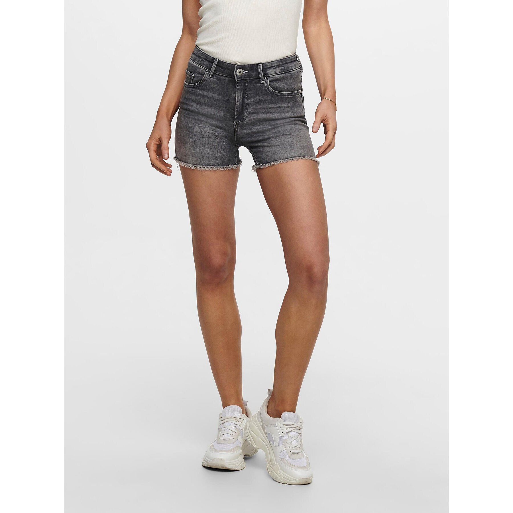 ONLY Дънкови шорти 15196303 Сив Regular Fit - Pepit.bg