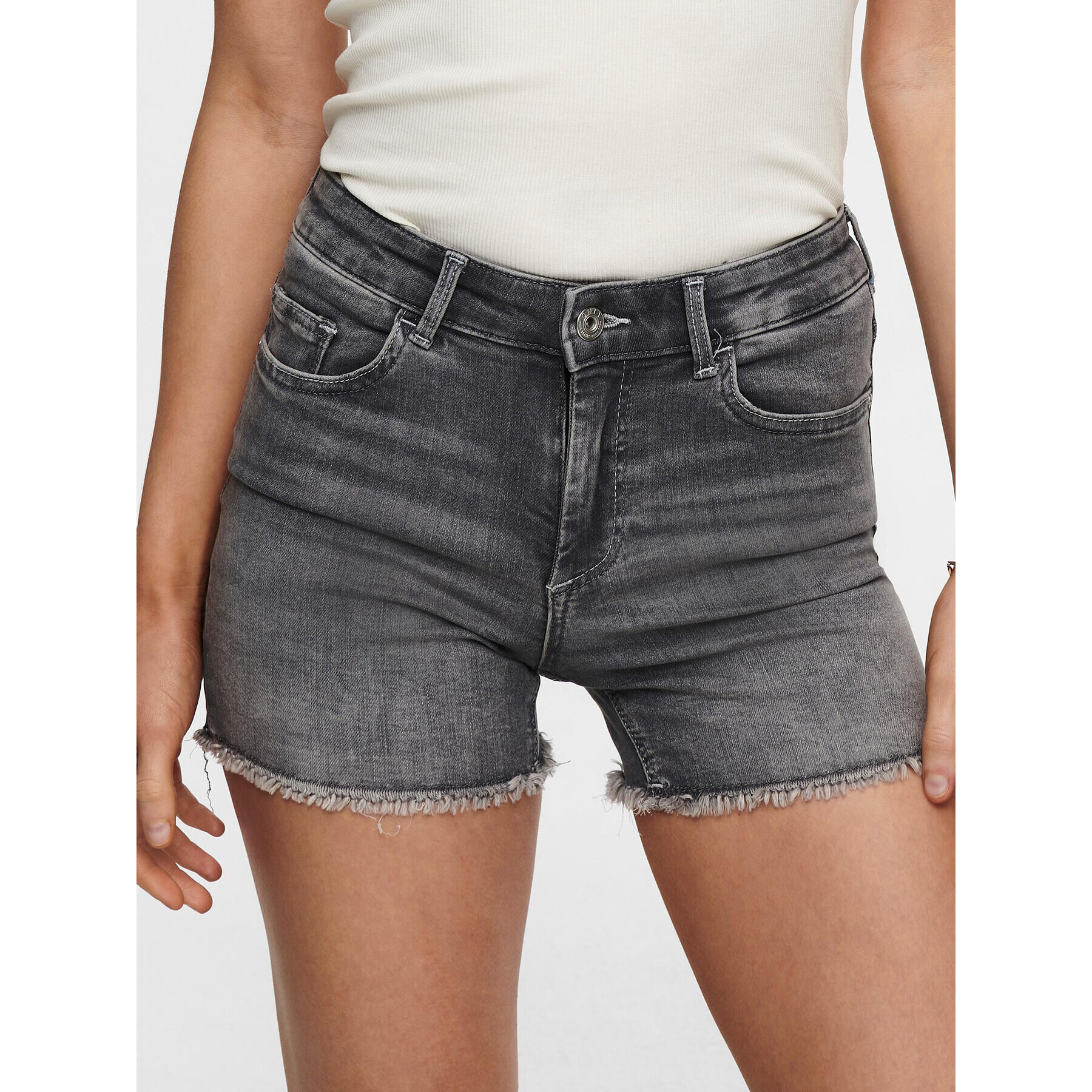 ONLY Дънкови шорти 15196303 Сив Regular Fit - Pepit.bg