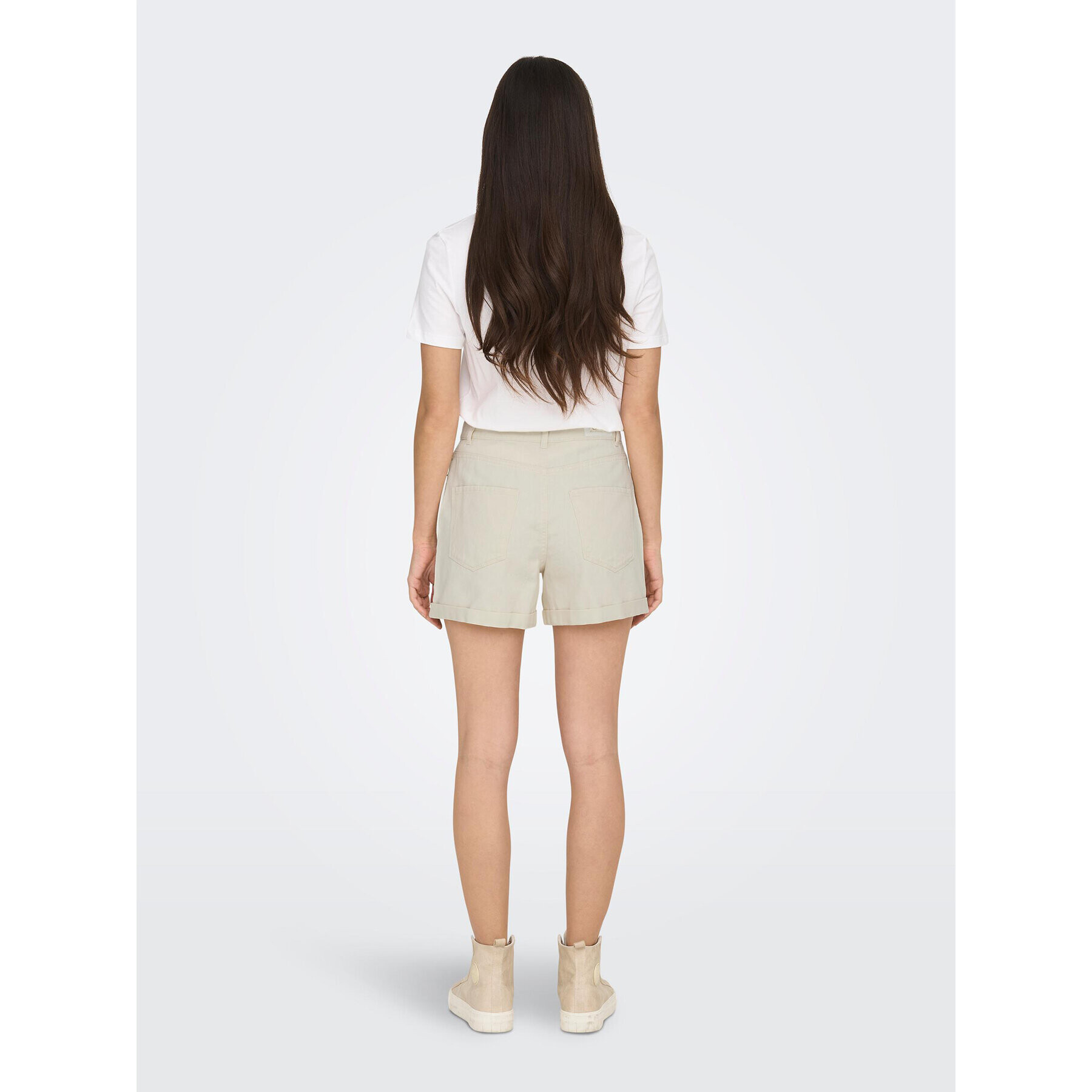 ONLY Дънкови шорти 15230571 Бежов Regular Fit - Pepit.bg