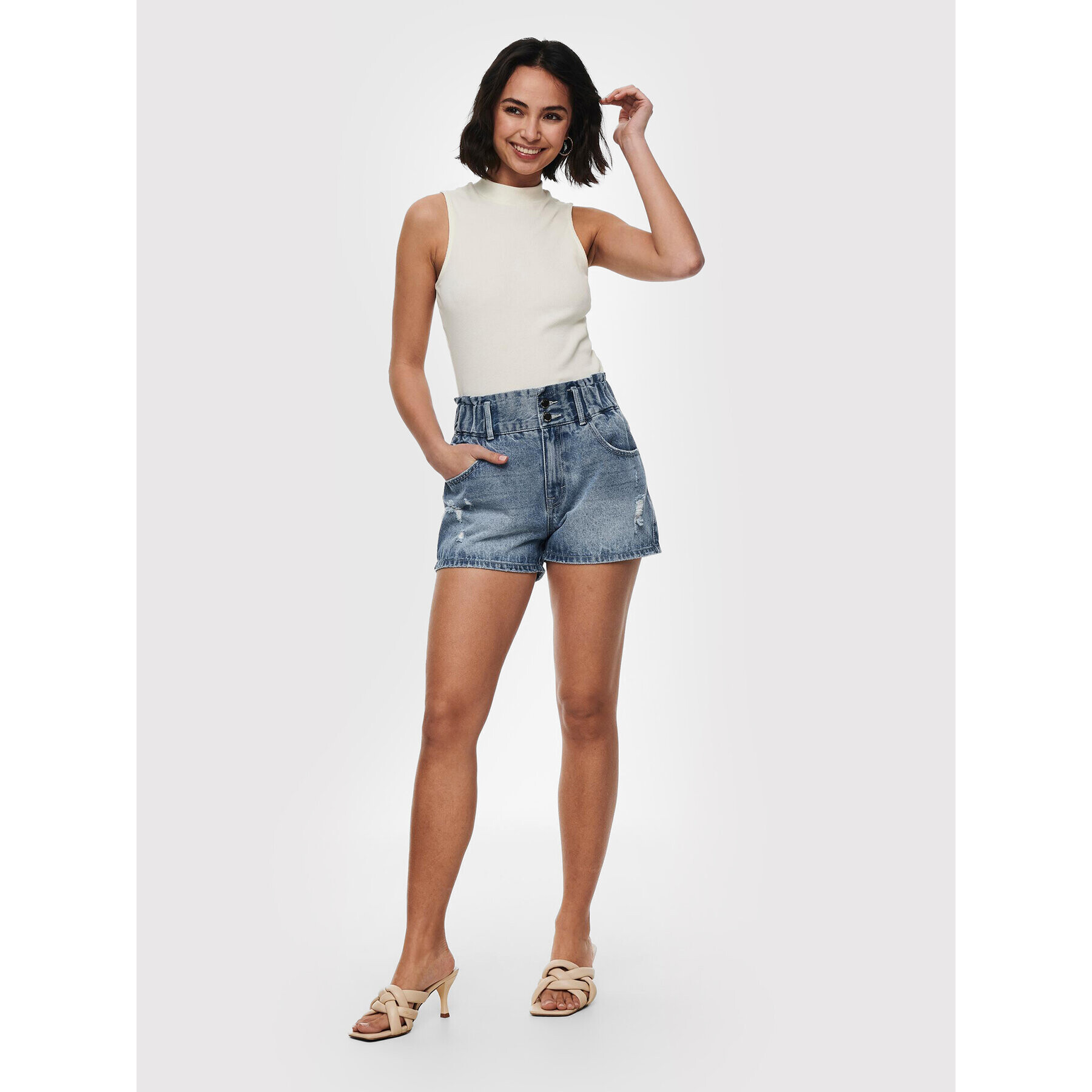 ONLY Дънкови шорти Lu 15226952 Син Regular Fit - Pepit.bg
