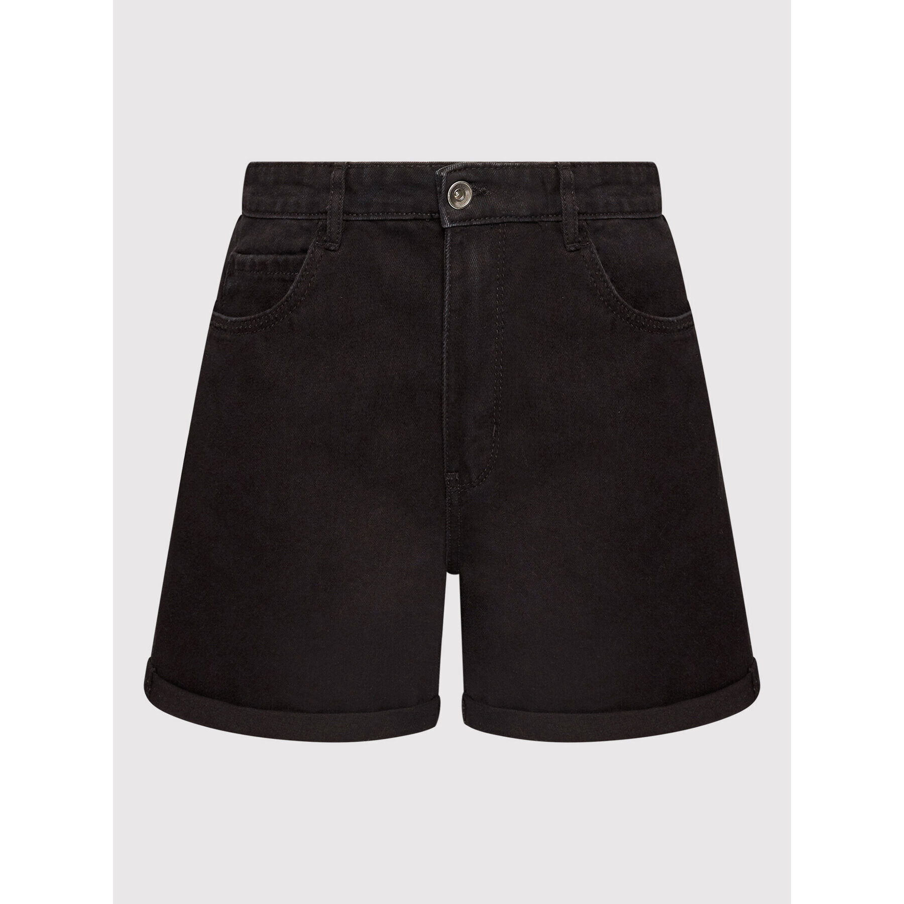 ONLY Дънкови шорти Vega 15230571 Черен Mom Fit - Pepit.bg