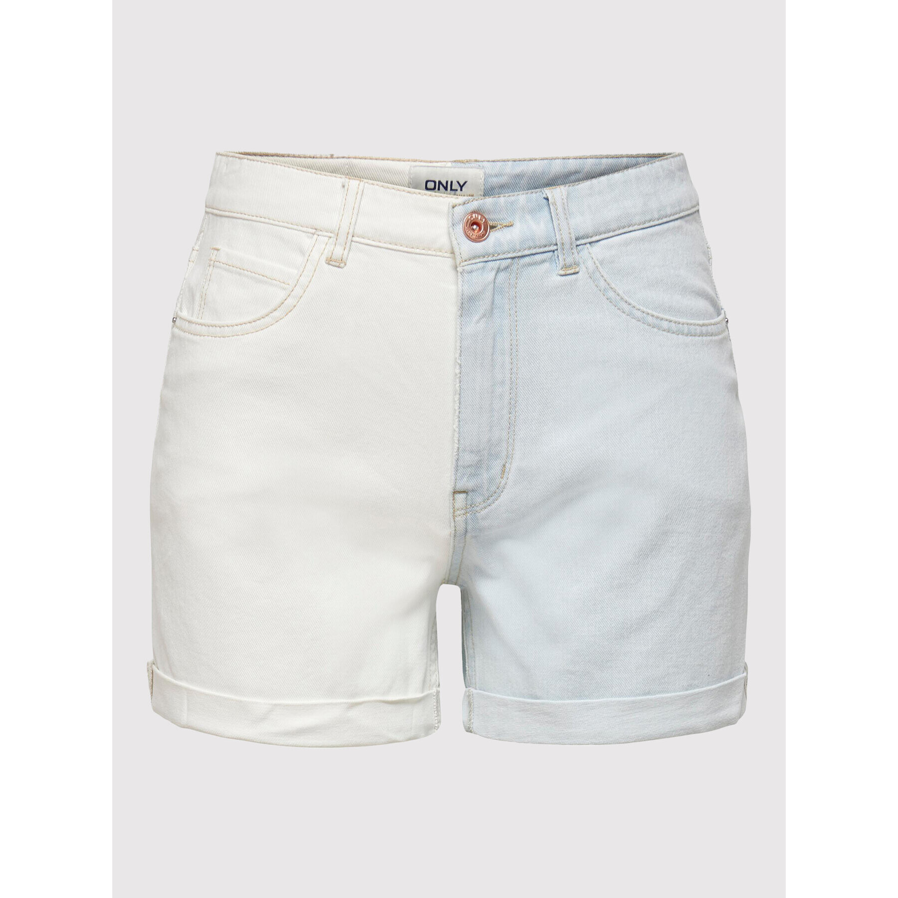 ONLY Дънкови шорти Vega 15255867 Син Mom Fit - Pepit.bg