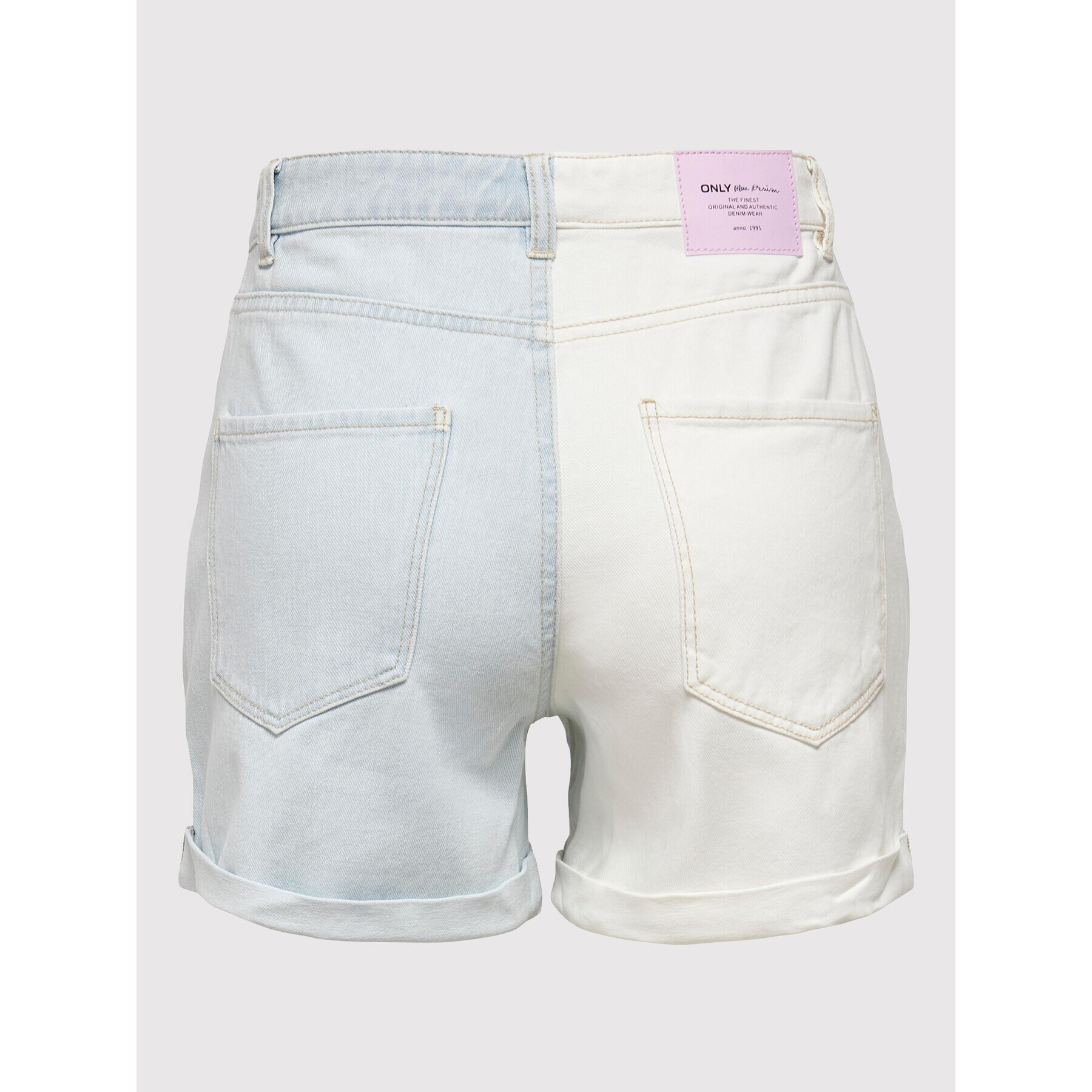 ONLY Дънкови шорти Vega 15255867 Син Mom Fit - Pepit.bg