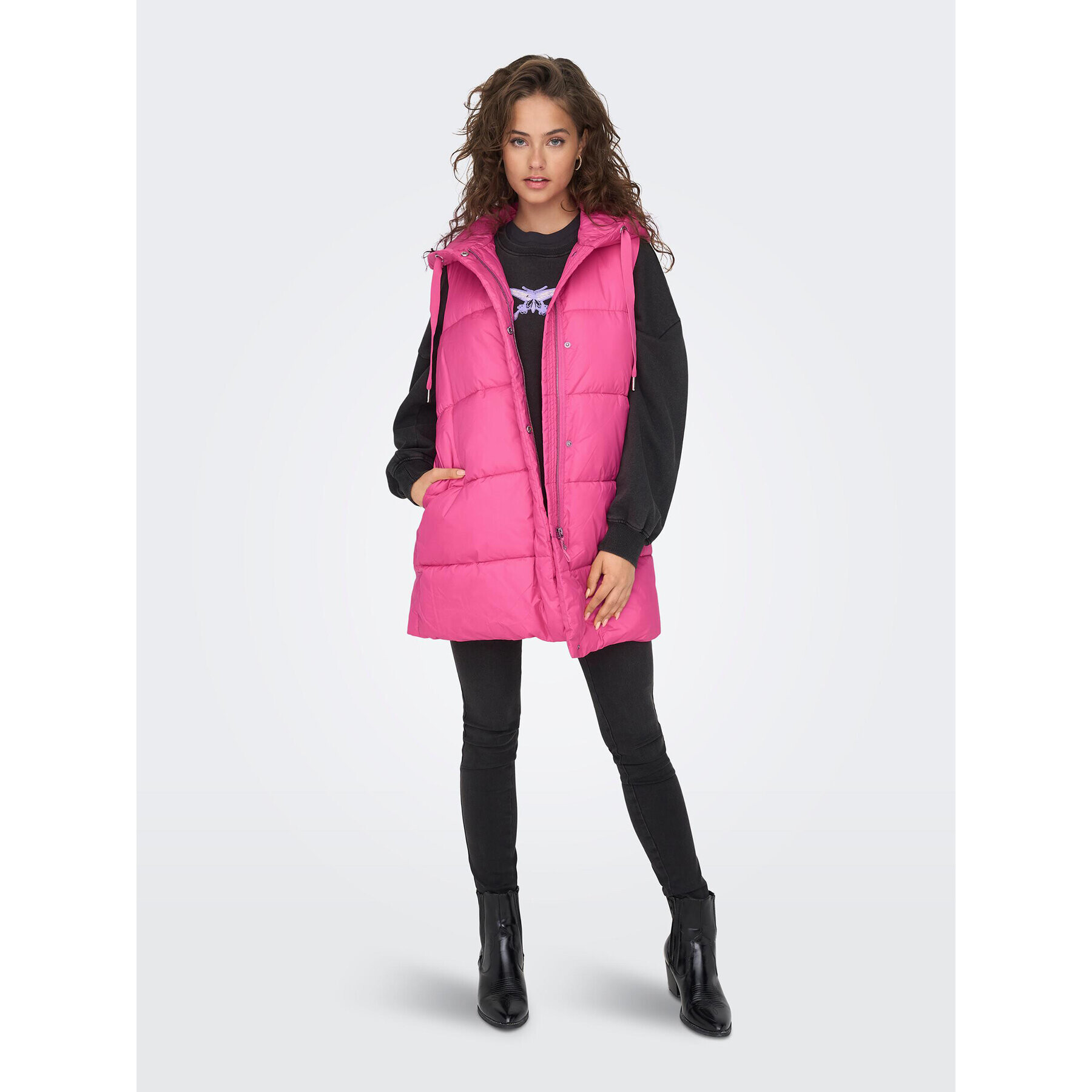 ONLY Елек 15300256 Розов Regular Fit - Pepit.bg