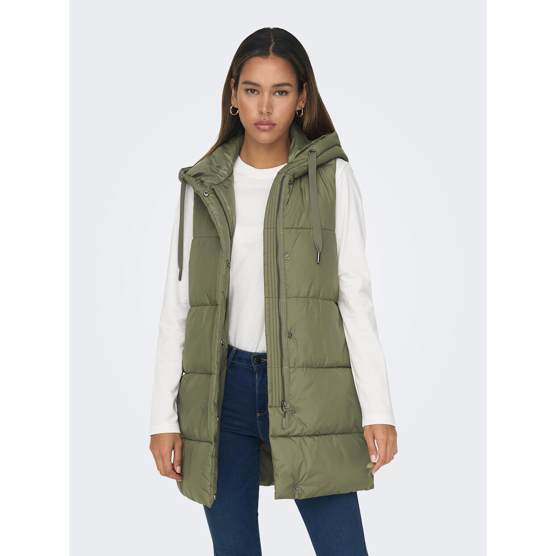 ONLY Елек 15300256 Зелен Regular Fit - Pepit.bg
