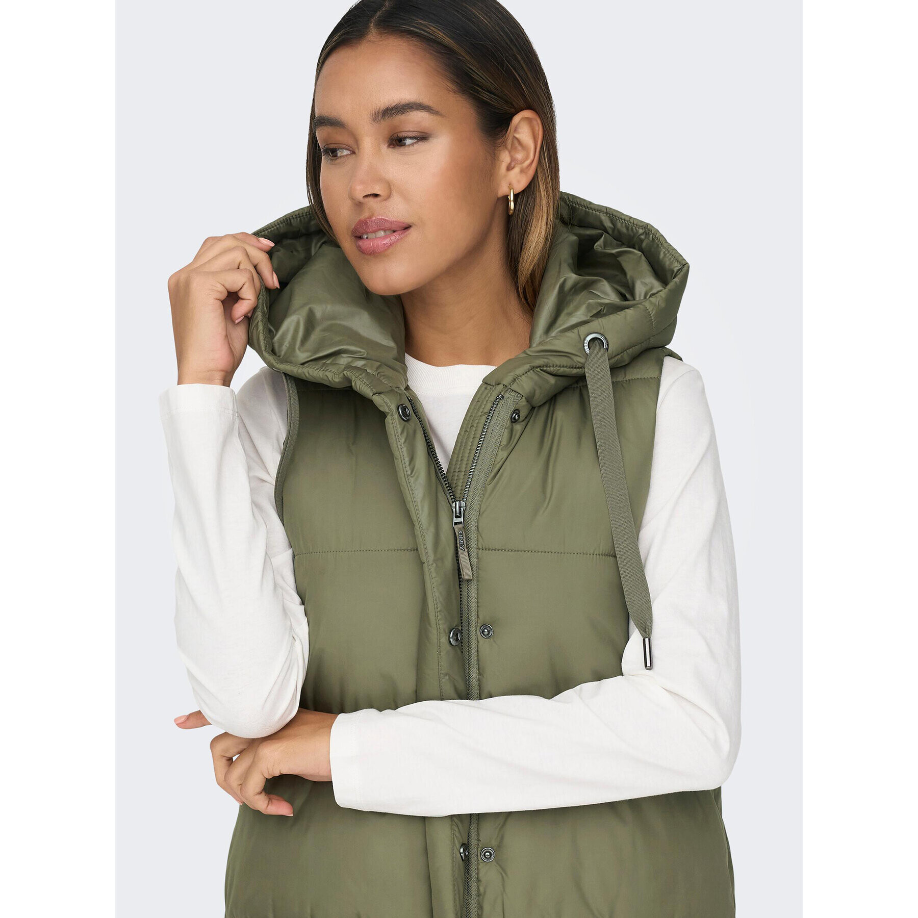 ONLY Елек 15300256 Зелен Regular Fit - Pepit.bg