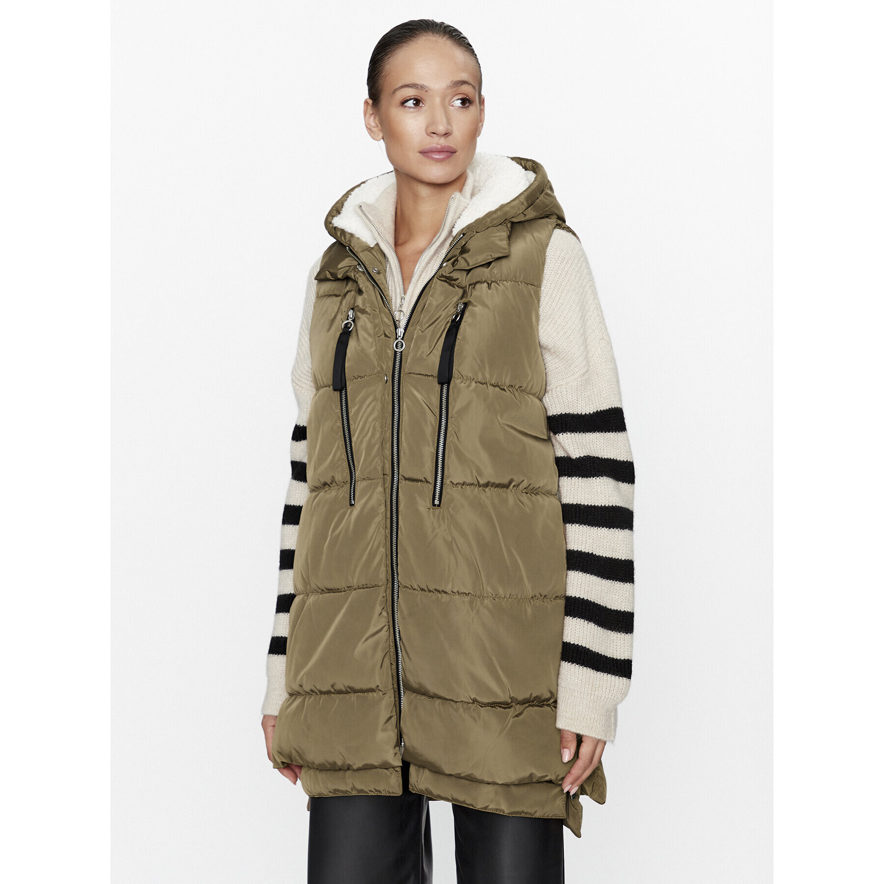 ONLY Елек 15300259 Кафяв Regular Fit - Pepit.bg