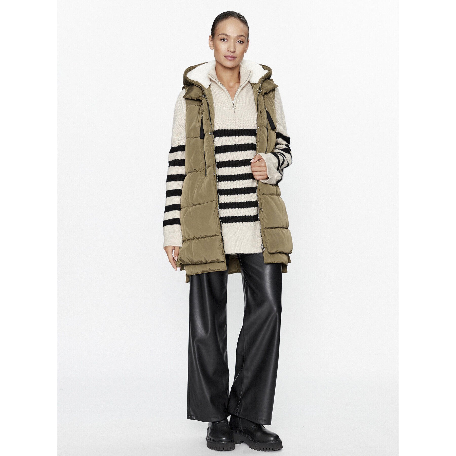 ONLY Елек 15300259 Кафяв Regular Fit - Pepit.bg
