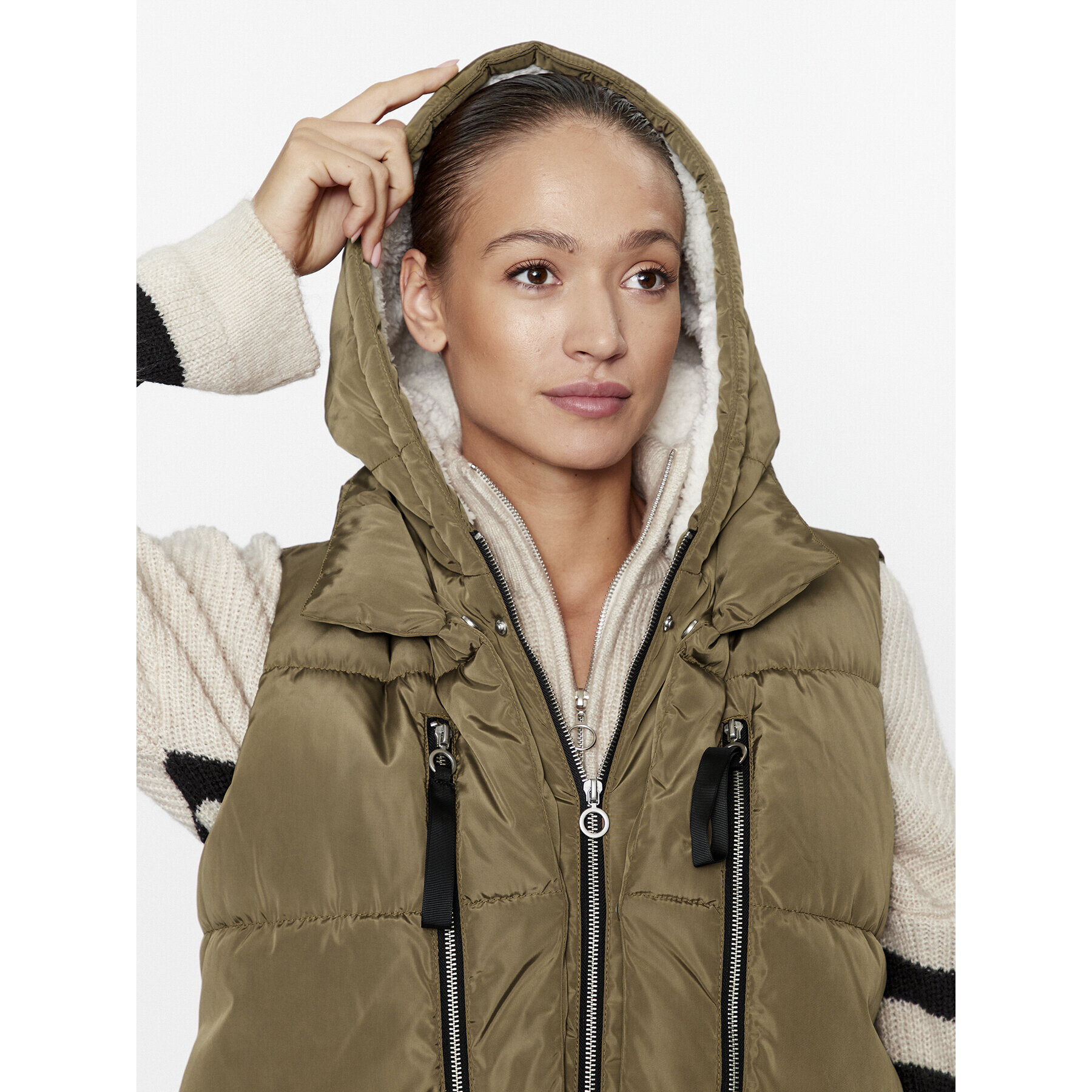 ONLY Елек 15300259 Кафяв Regular Fit - Pepit.bg