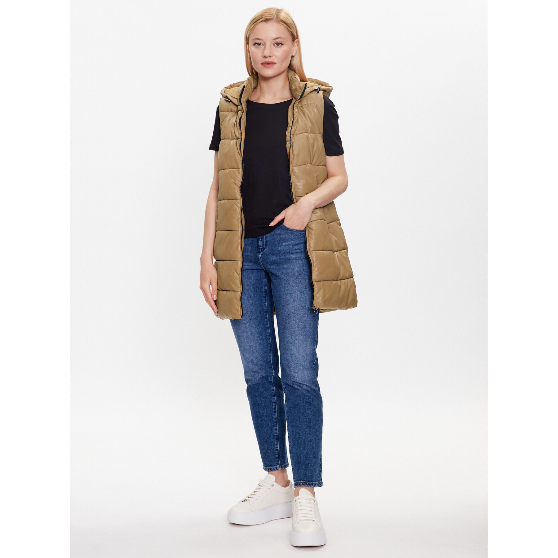 ONLY Елек Anja 15261497 Кафяв Regular Fit - Pepit.bg