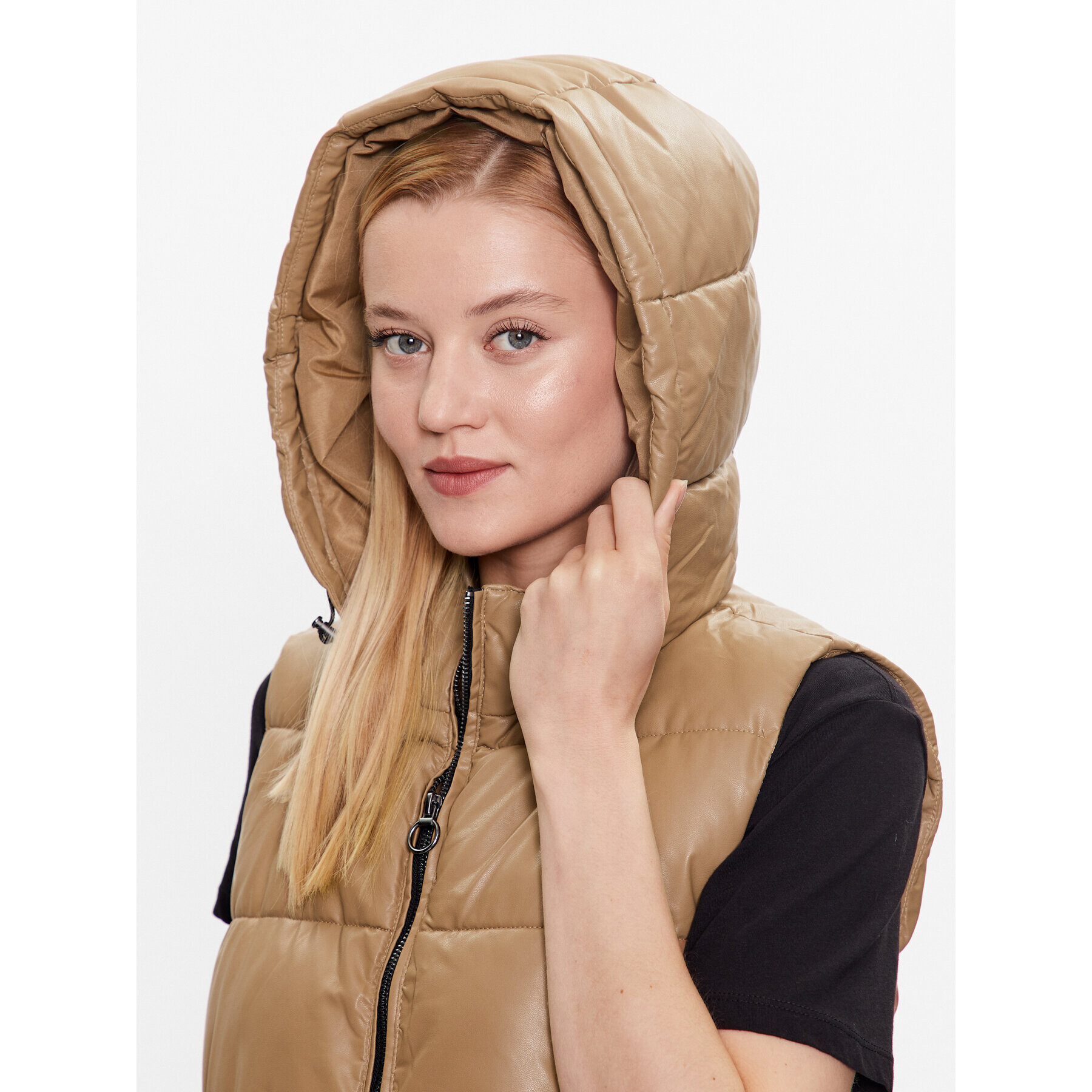 ONLY Елек Anja 15261497 Кафяв Regular Fit - Pepit.bg