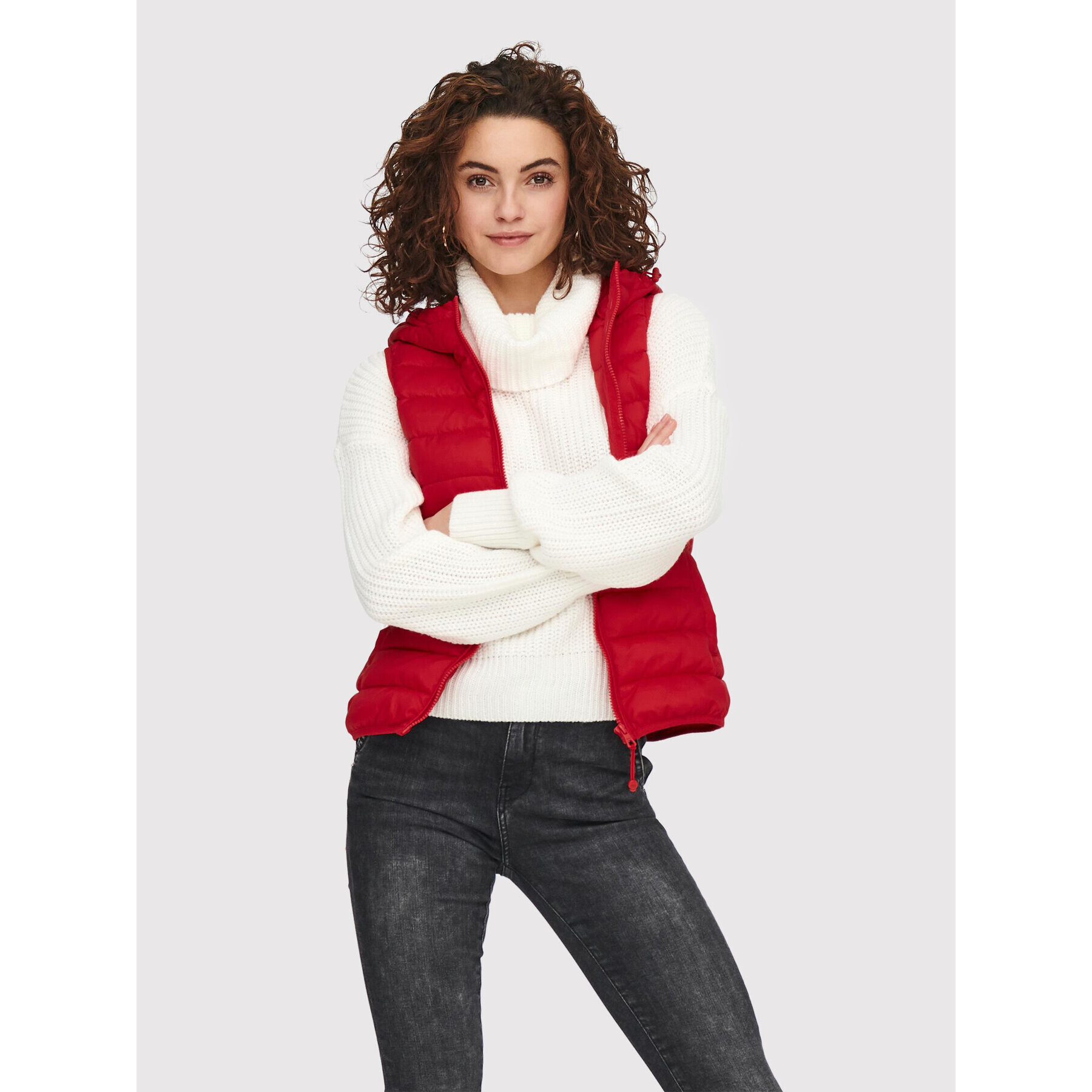ONLY Елек New Tahoe 15205760 Червен Regular Fit - Pepit.bg
