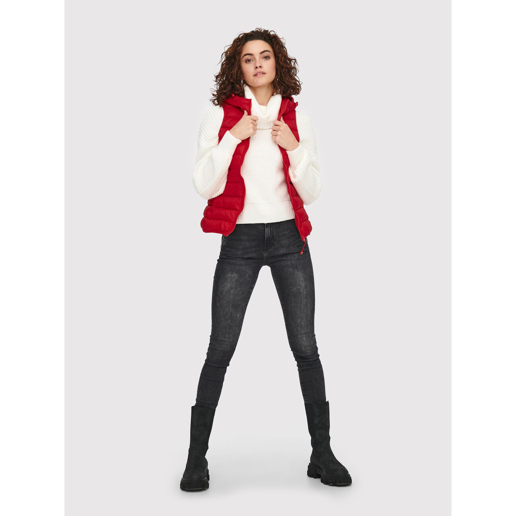 ONLY Елек New Tahoe 15205760 Червен Regular Fit - Pepit.bg