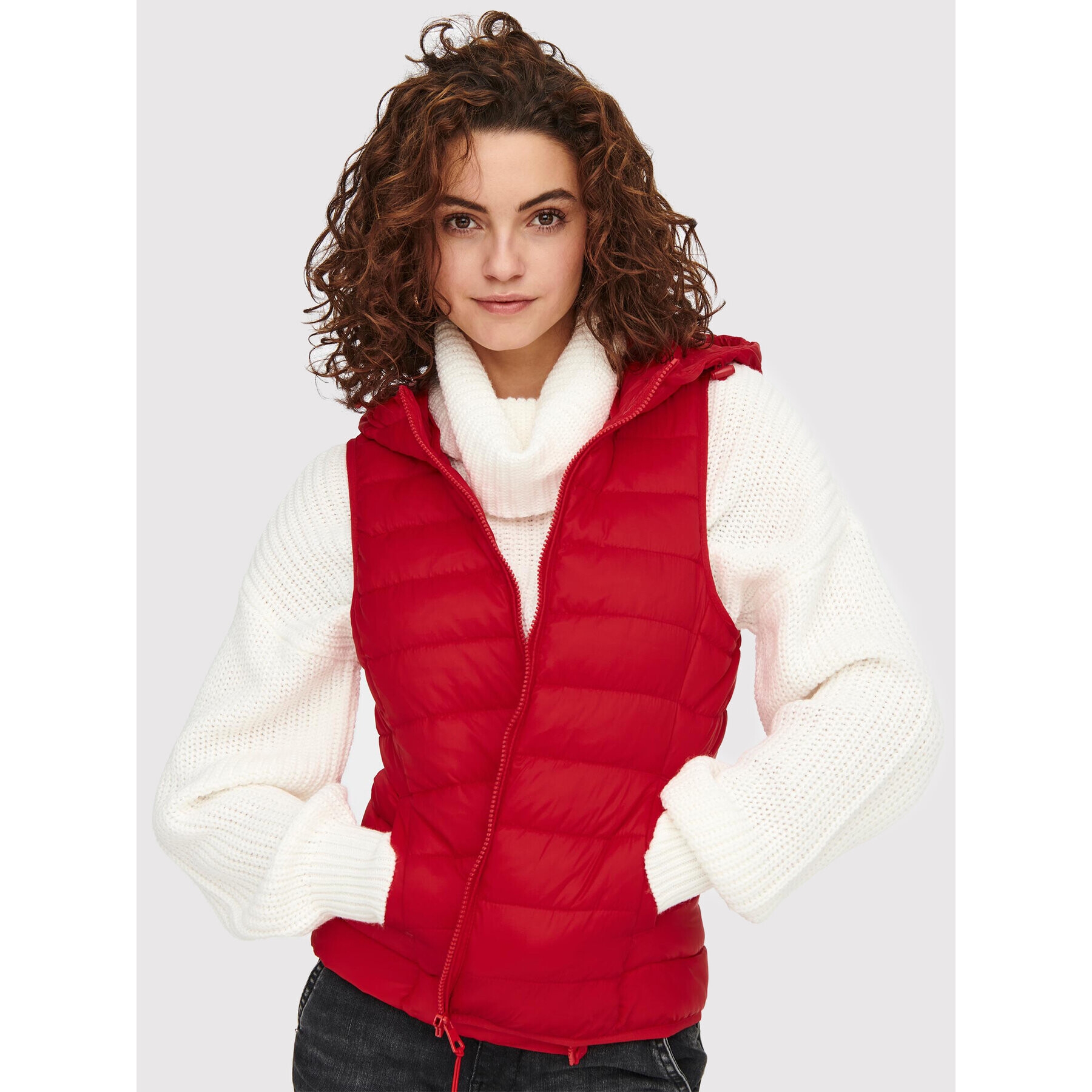 ONLY Елек New Tahoe 15205760 Червен Regular Fit - Pepit.bg
