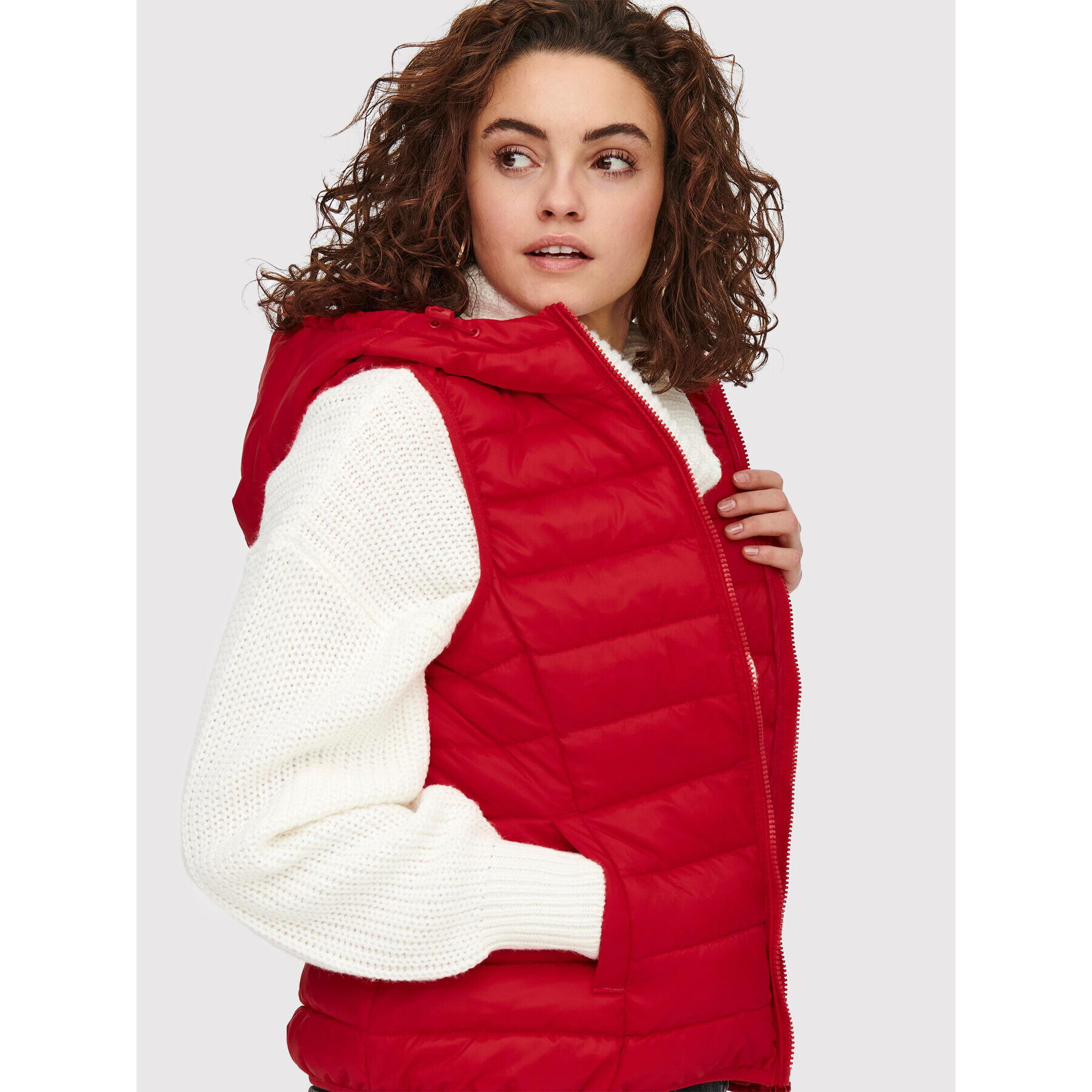ONLY Елек New Tahoe 15205760 Червен Regular Fit - Pepit.bg