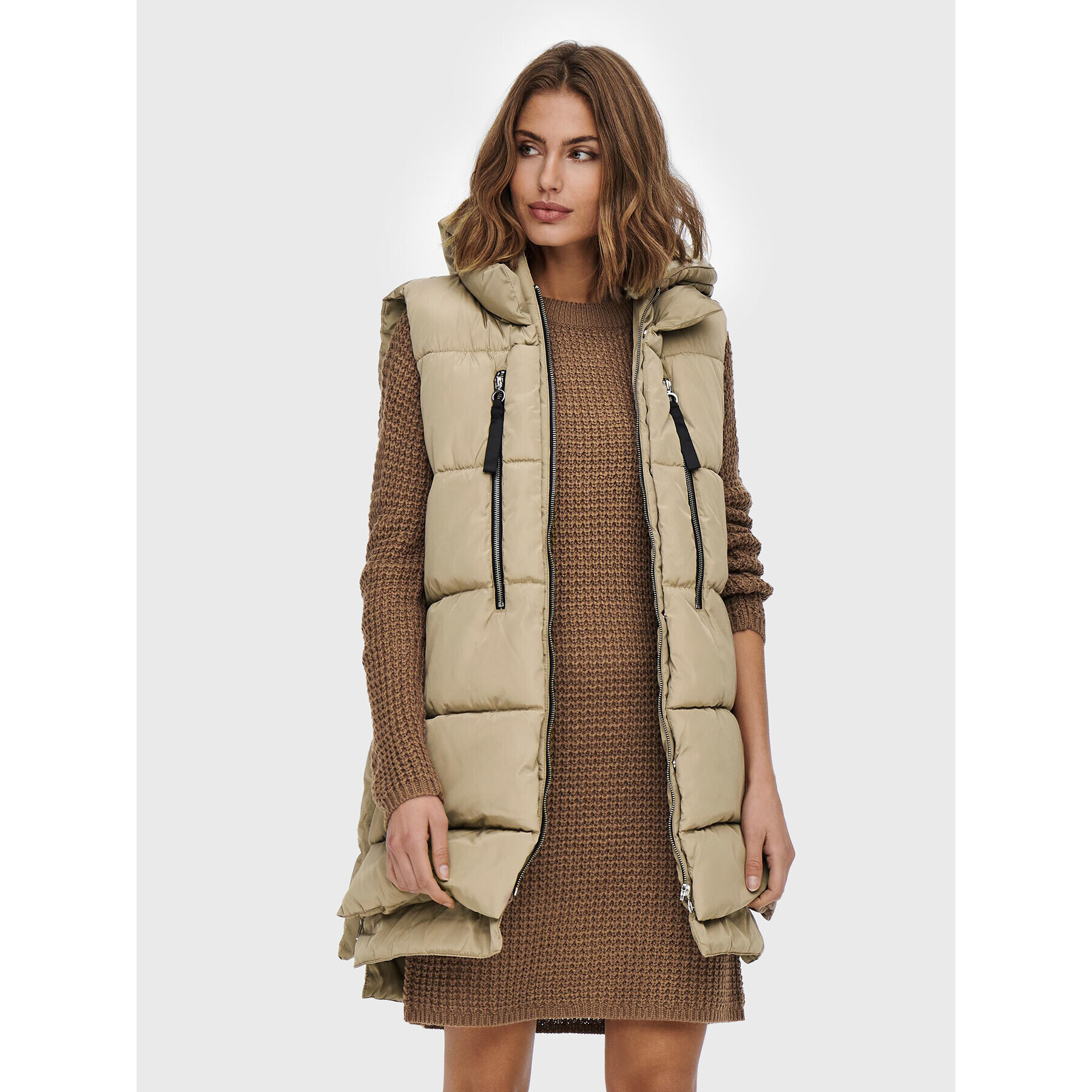 ONLY Елек Nora 15235033 Бежов Regular Fit - Pepit.bg