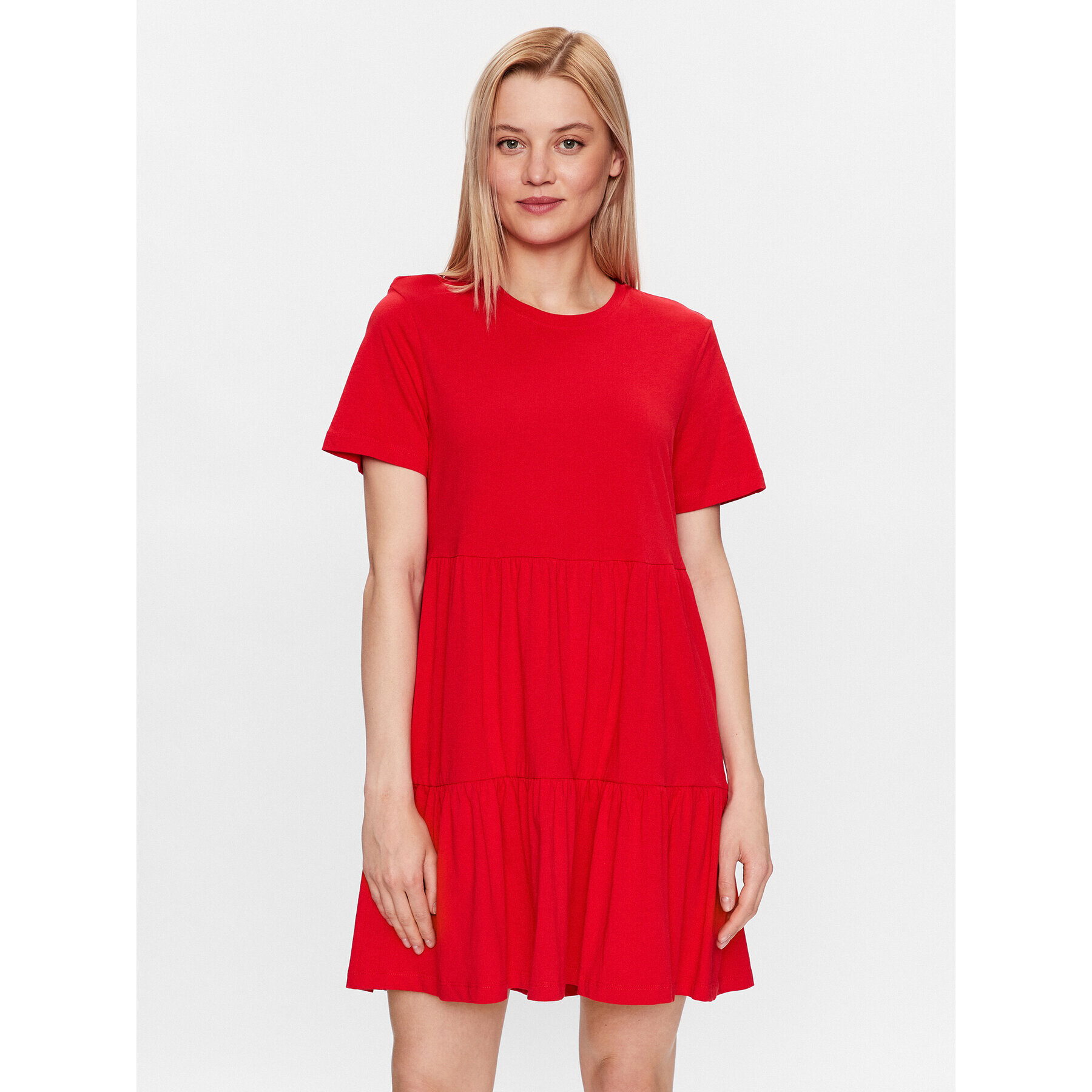 ONLY Ежедневна рокля 15286934 Червен Regular Fit - Pepit.bg