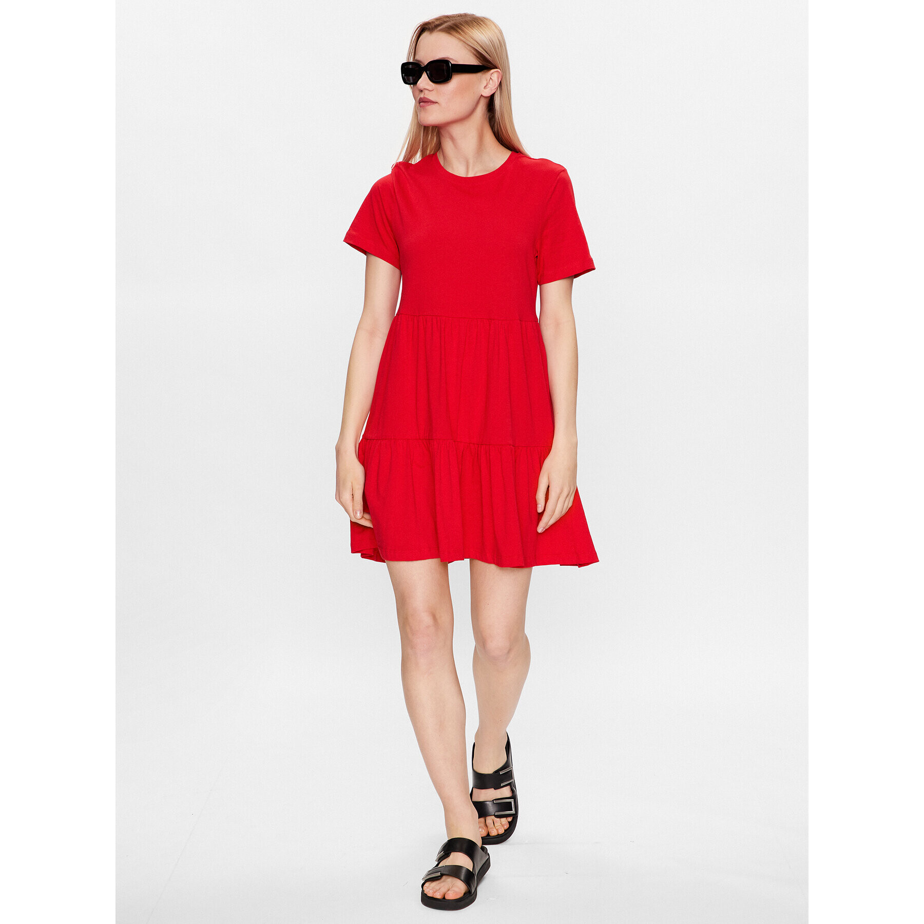 ONLY Ежедневна рокля 15286934 Червен Regular Fit - Pepit.bg