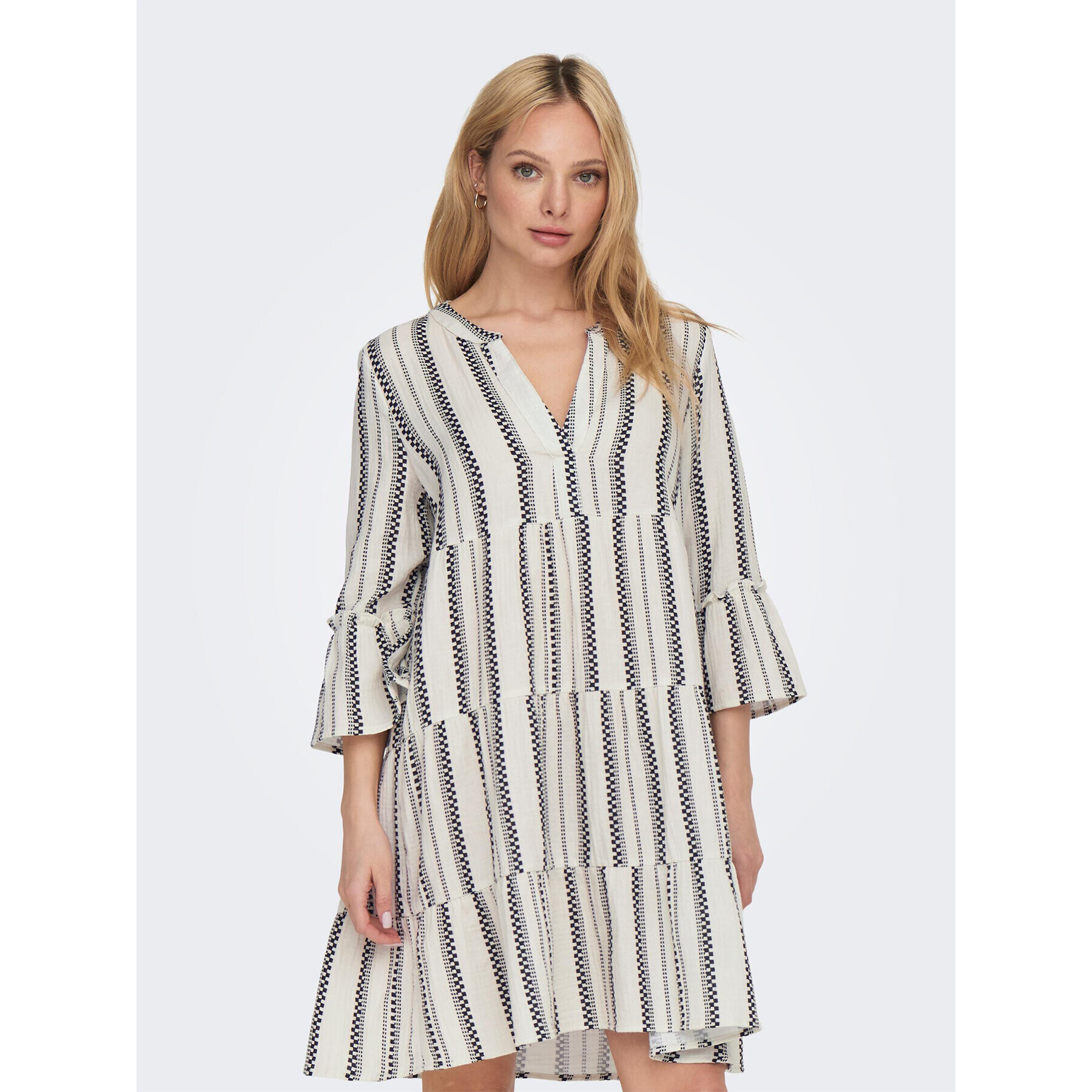 ONLY Ежедневна рокля 15296378 Бял Regular Fit - Pepit.bg