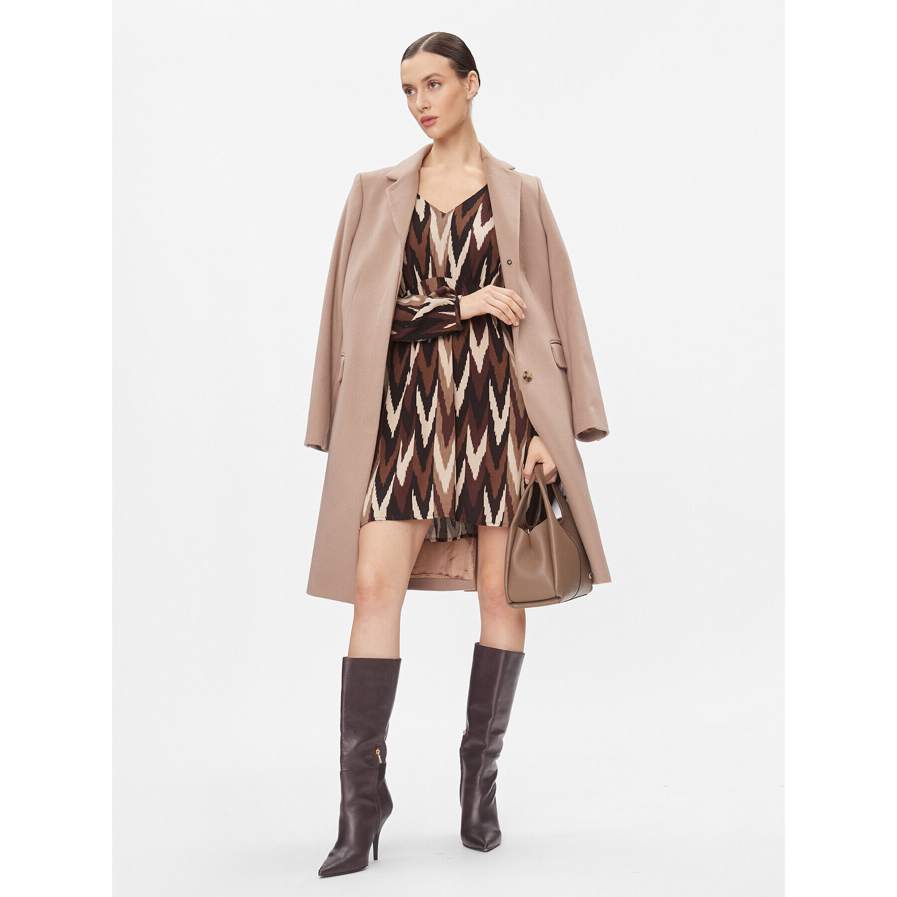 ONLY Ежедневна рокля 15306566 Кафяв Regular Fit - Pepit.bg