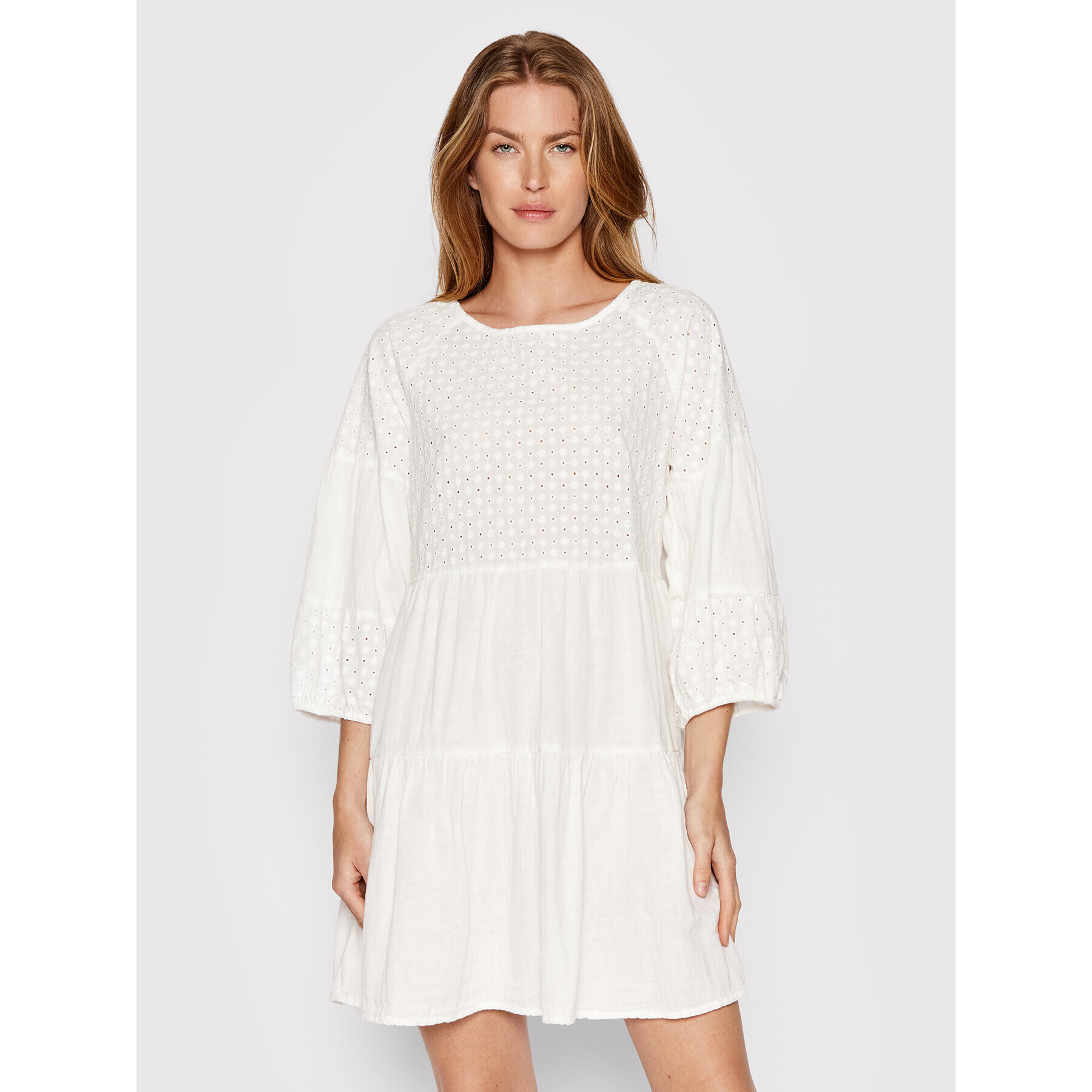 ONLY Ежедневна рокля Drue 15257500 Бял Regular Fit - Pepit.bg
