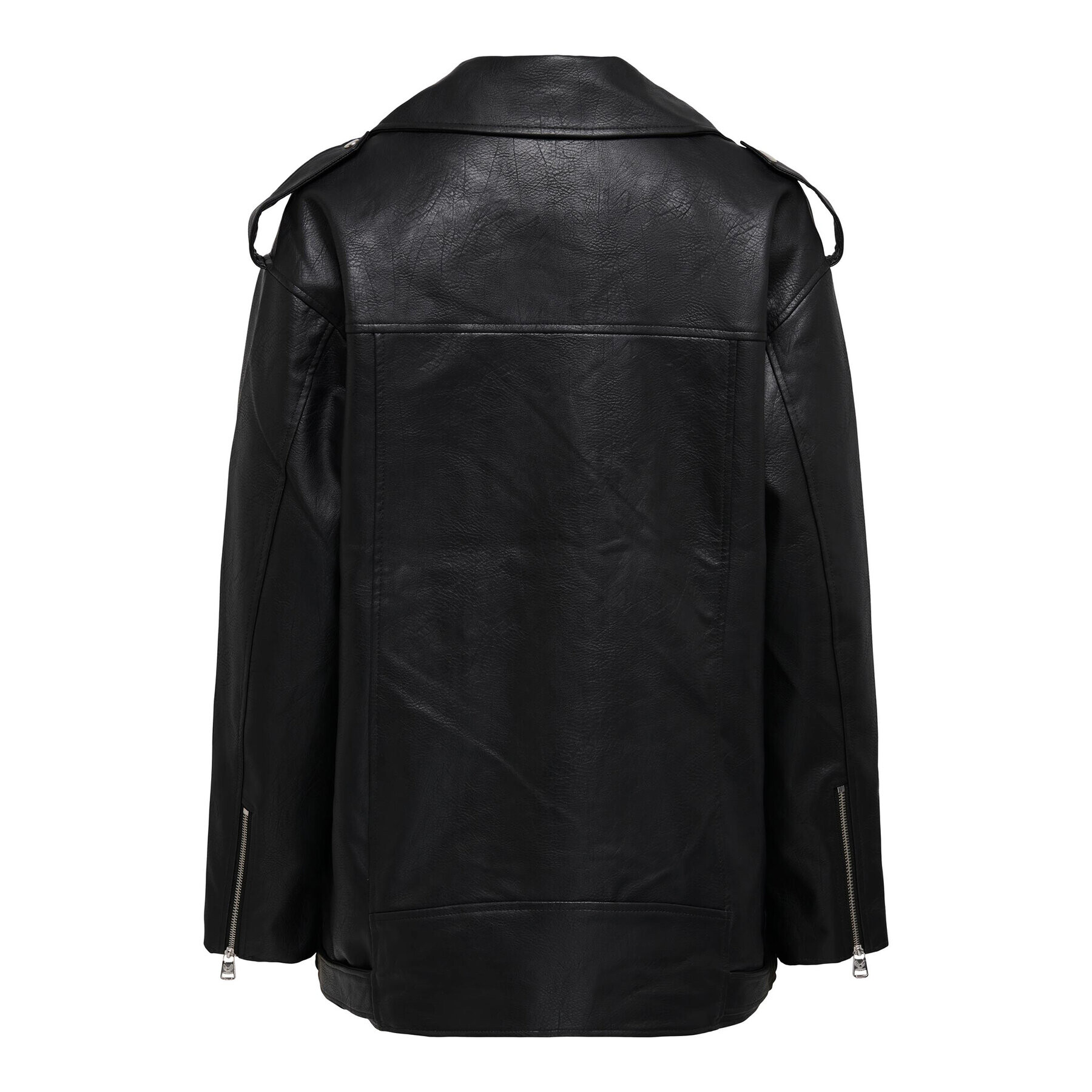 ONLY Яке от имитация на кожа 15293015 Черен Regular Fit - Pepit.bg