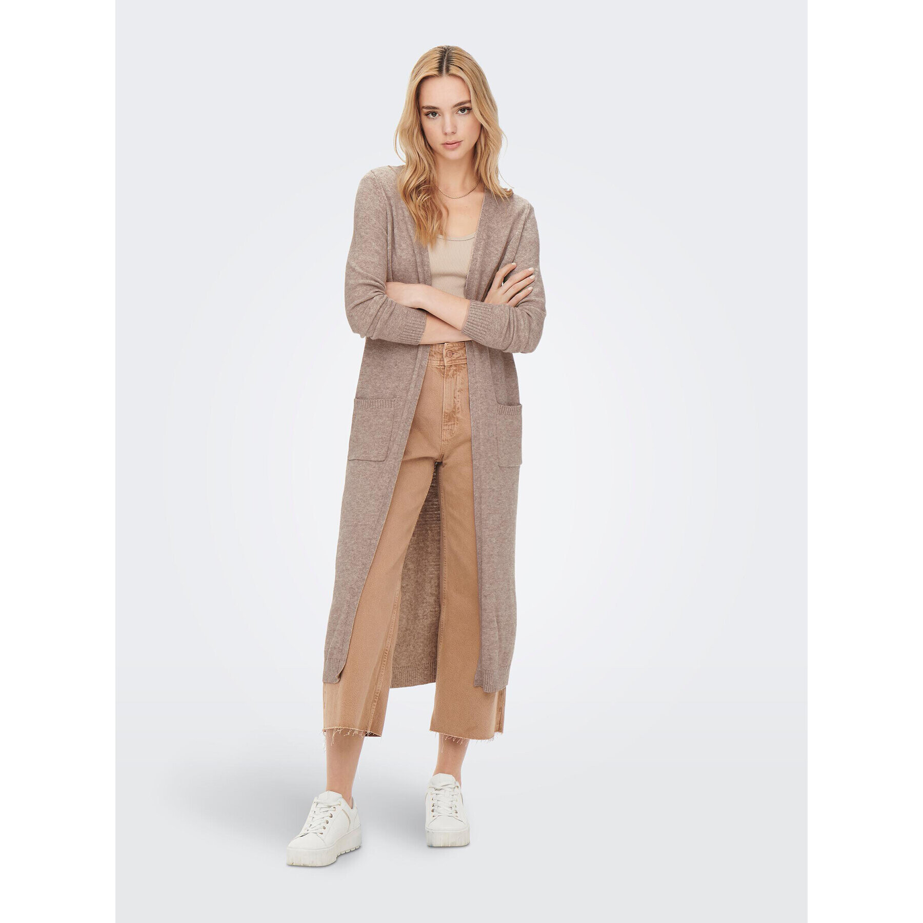 ONLY Кардиган 15271673 Бежов Regular Fit - Pepit.bg