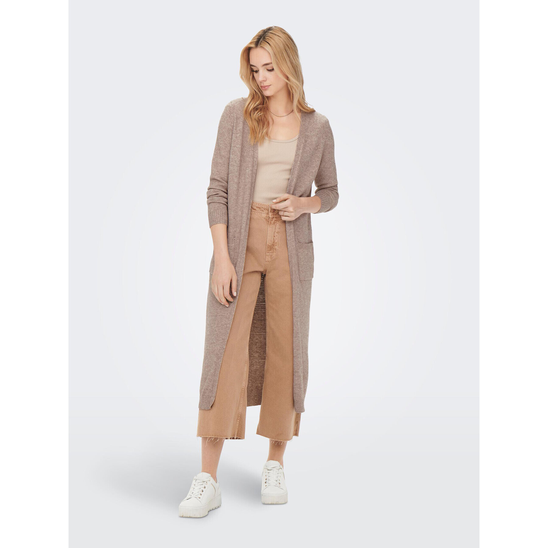 ONLY Кардиган 15271673 Бежов Regular Fit - Pepit.bg