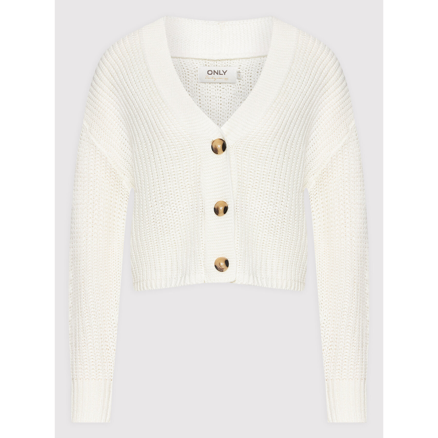 ONLY Кардиган Carol 15211521 Бял Relaxed Fit - Pepit.bg