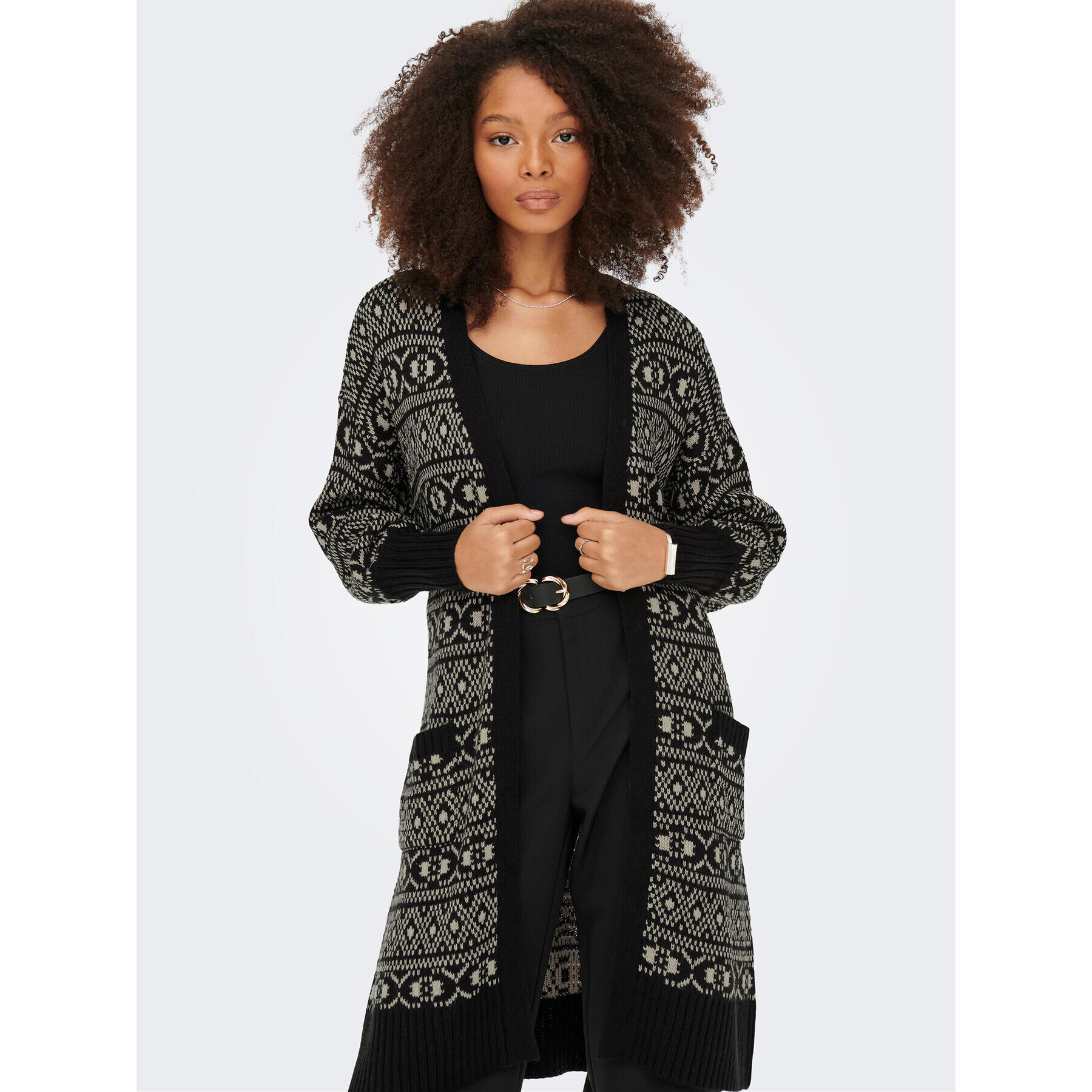 ONLY Кардиган Sigrun 15262126 Черен Regular Fit - Pepit.bg