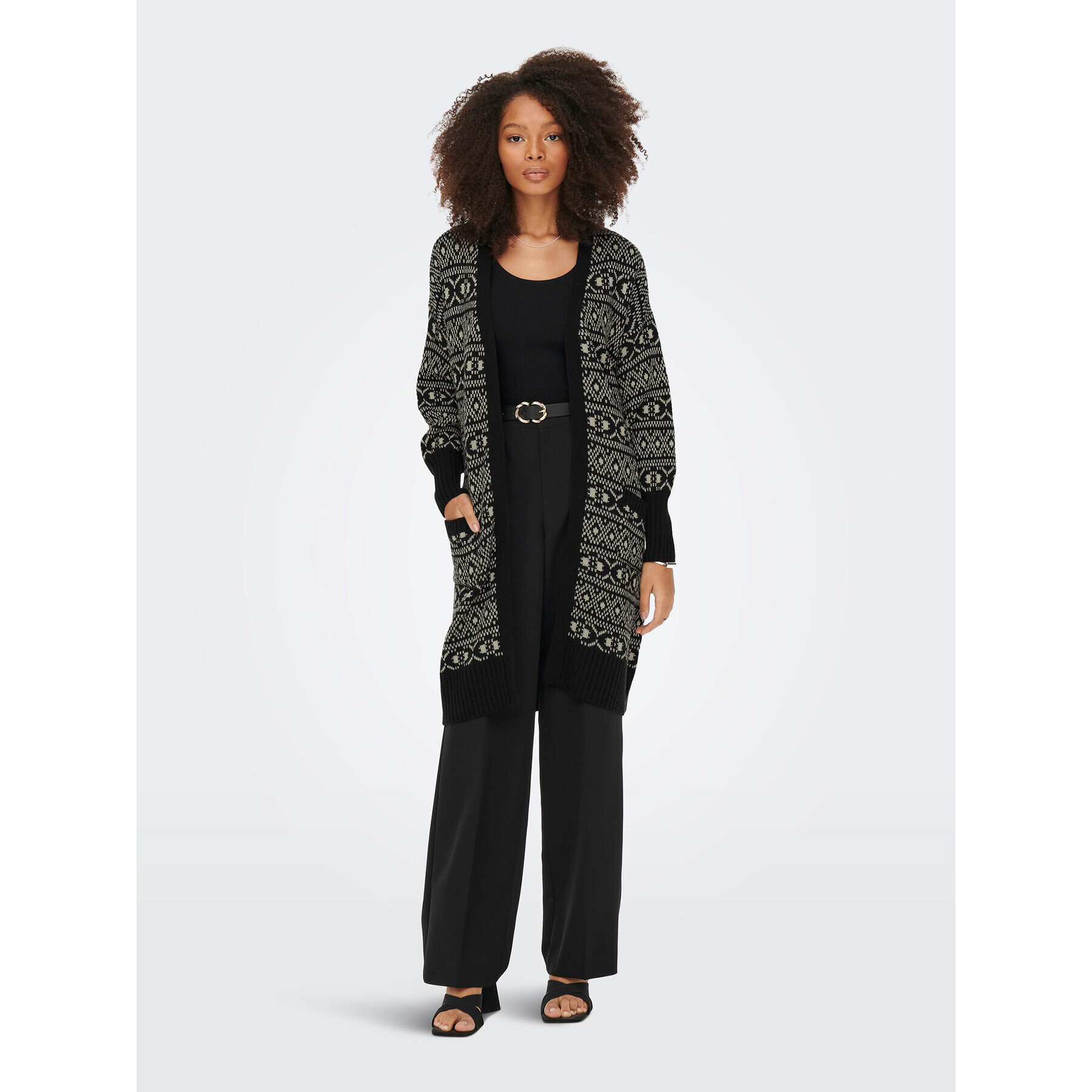 ONLY Кардиган Sigrun 15262126 Черен Regular Fit - Pepit.bg