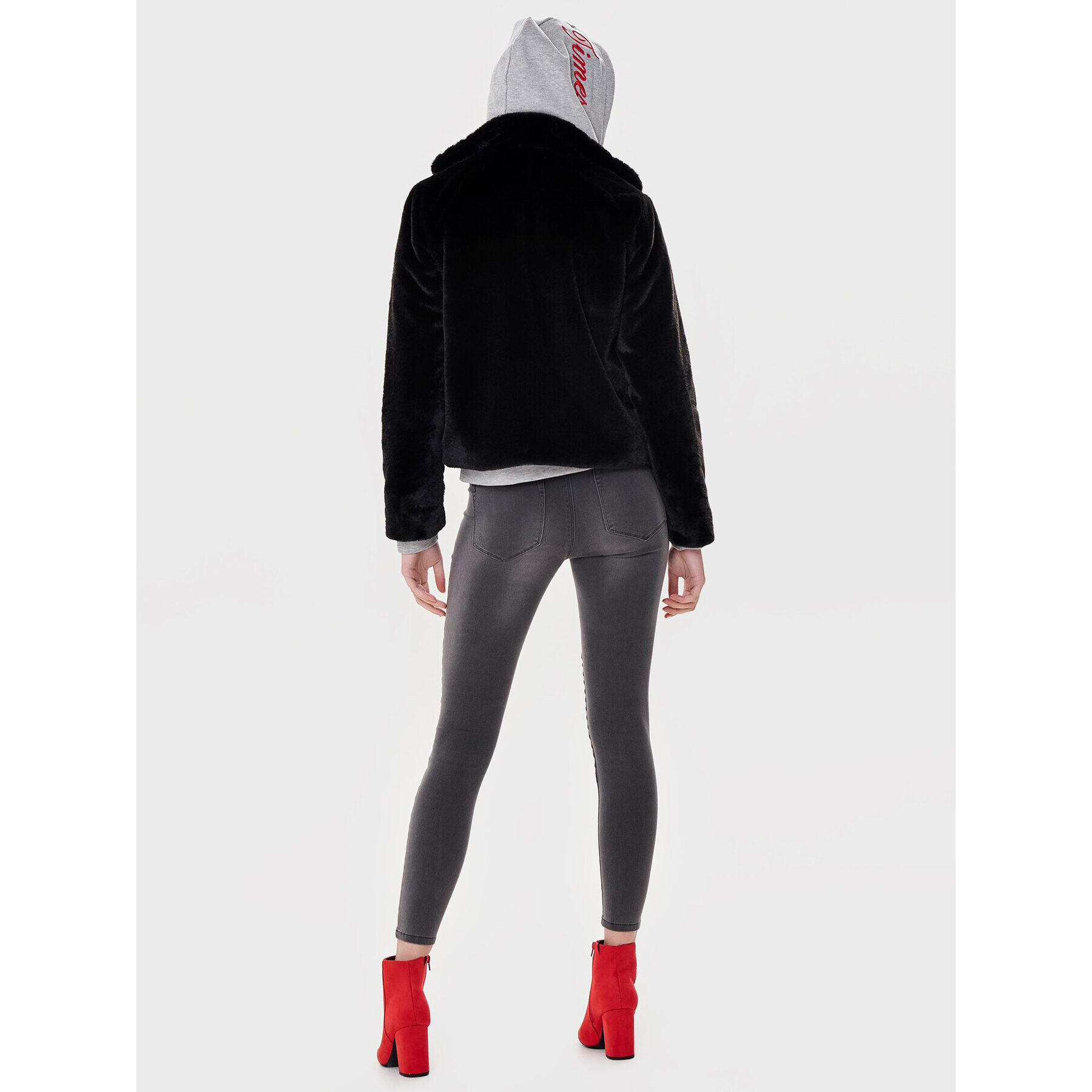 ONLY Кожено палто Vida 15160013 Черен Regular Fit - Pepit.bg