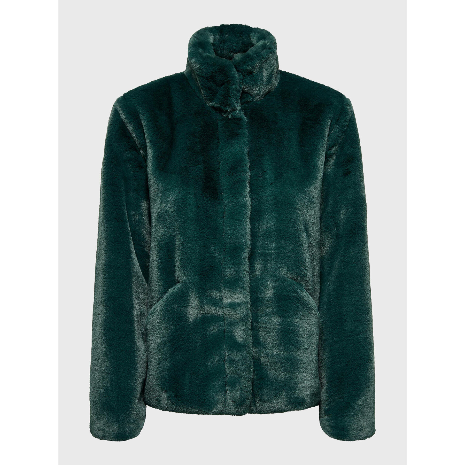 ONLY Кожено палто Vida 15160013 Зелен Regular Fit - Pepit.bg
