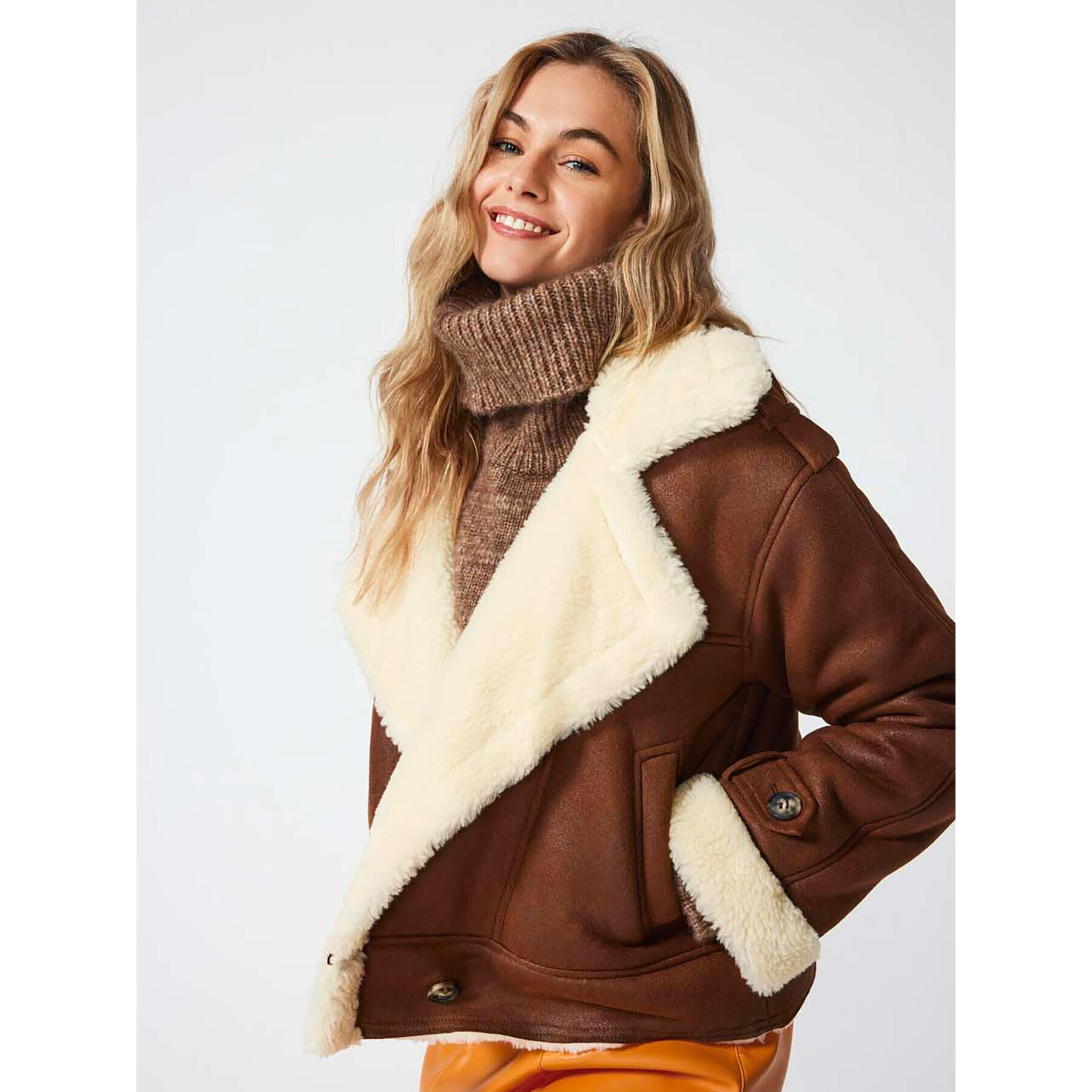 ONLY Кожух 15293012 Кафяв Regular Fit - Pepit.bg