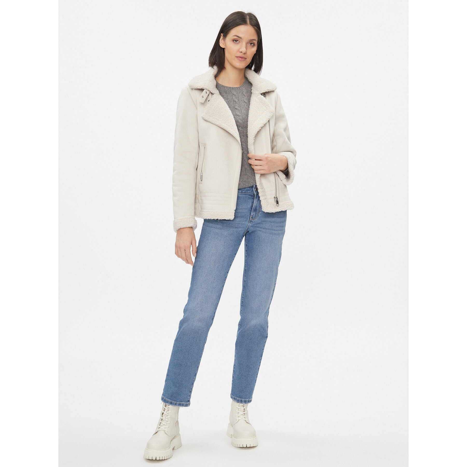 ONLY Кожух 15304775 Бежов Regular Fit - Pepit.bg