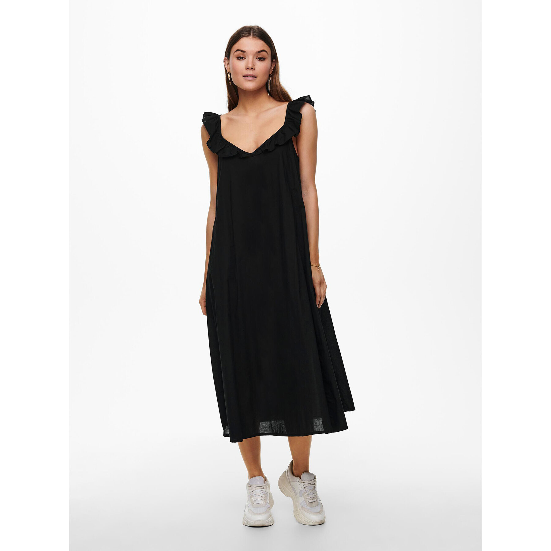 ONLY Лятна рокля Allie 15234582 Черен Regular Fit - Pepit.bg