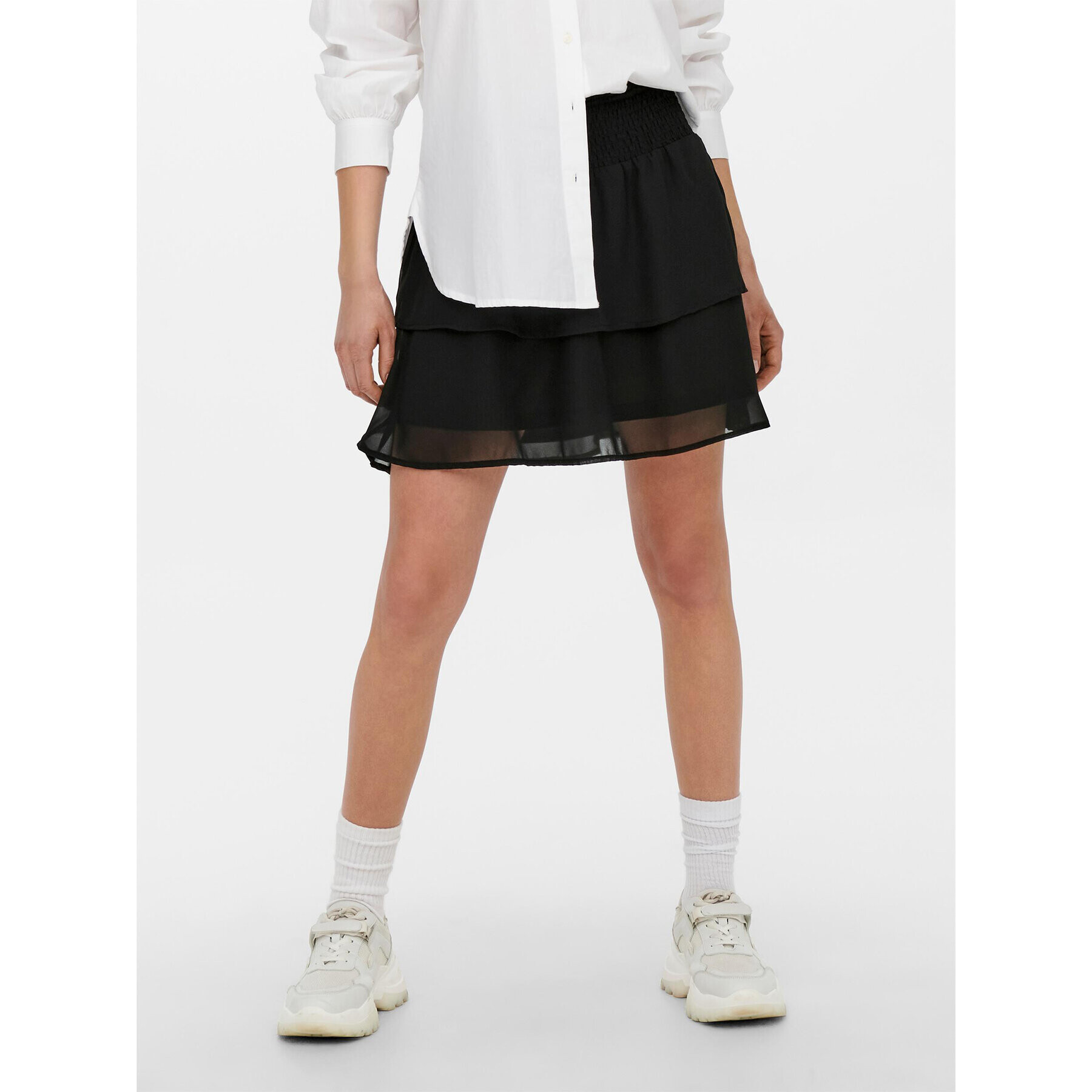 ONLY Мини пола 15251508 Черен Regular Fit - Pepit.bg