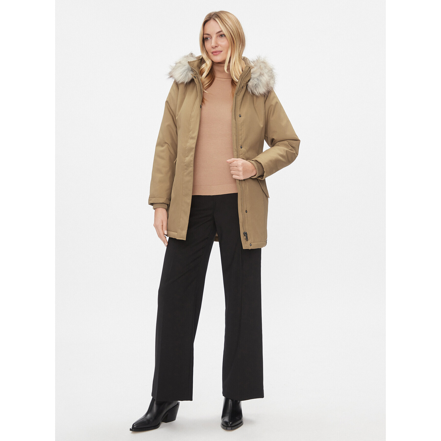 ONLY Парка 15300633 Кафяв Regular Fit - Pepit.bg