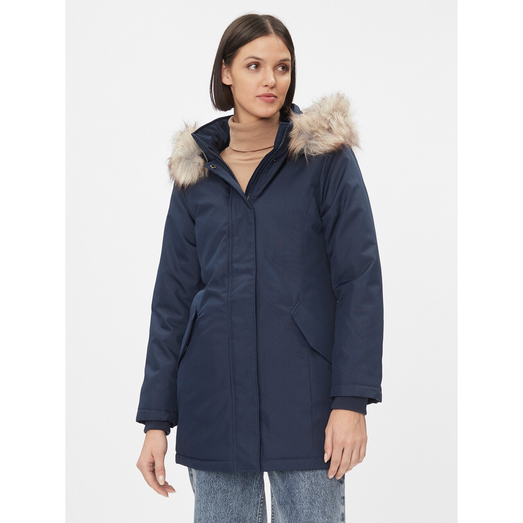 ONLY Парка 15300633 Тъмносин Regular Fit - Pepit.bg