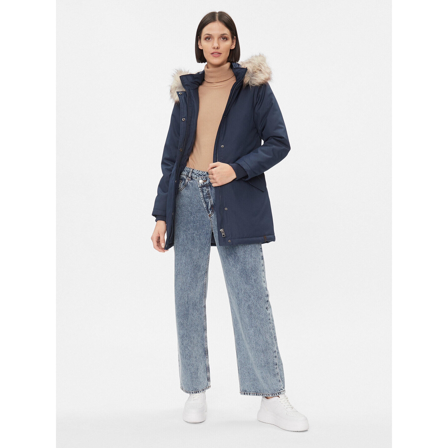 ONLY Парка 15300633 Тъмносин Regular Fit - Pepit.bg