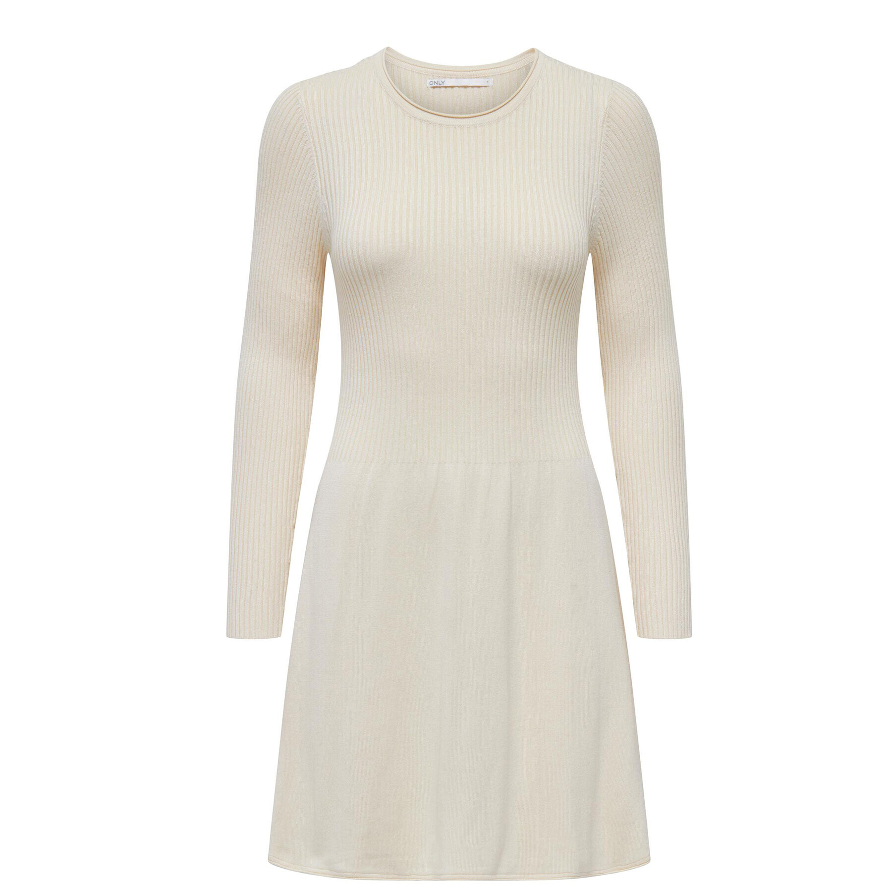 ONLY Плетена рокля 15185761 Екрю Regular Fit - Pepit.bg
