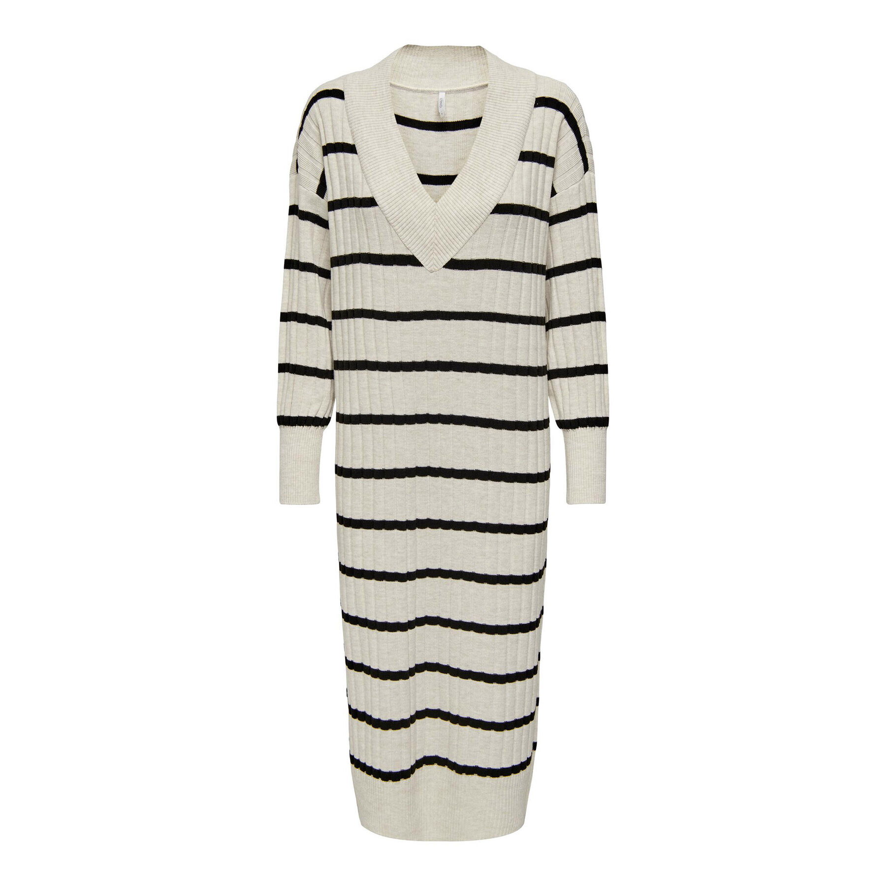 ONLY Плетена рокля 15236372 Бежов Relaxed Fit - Pepit.bg
