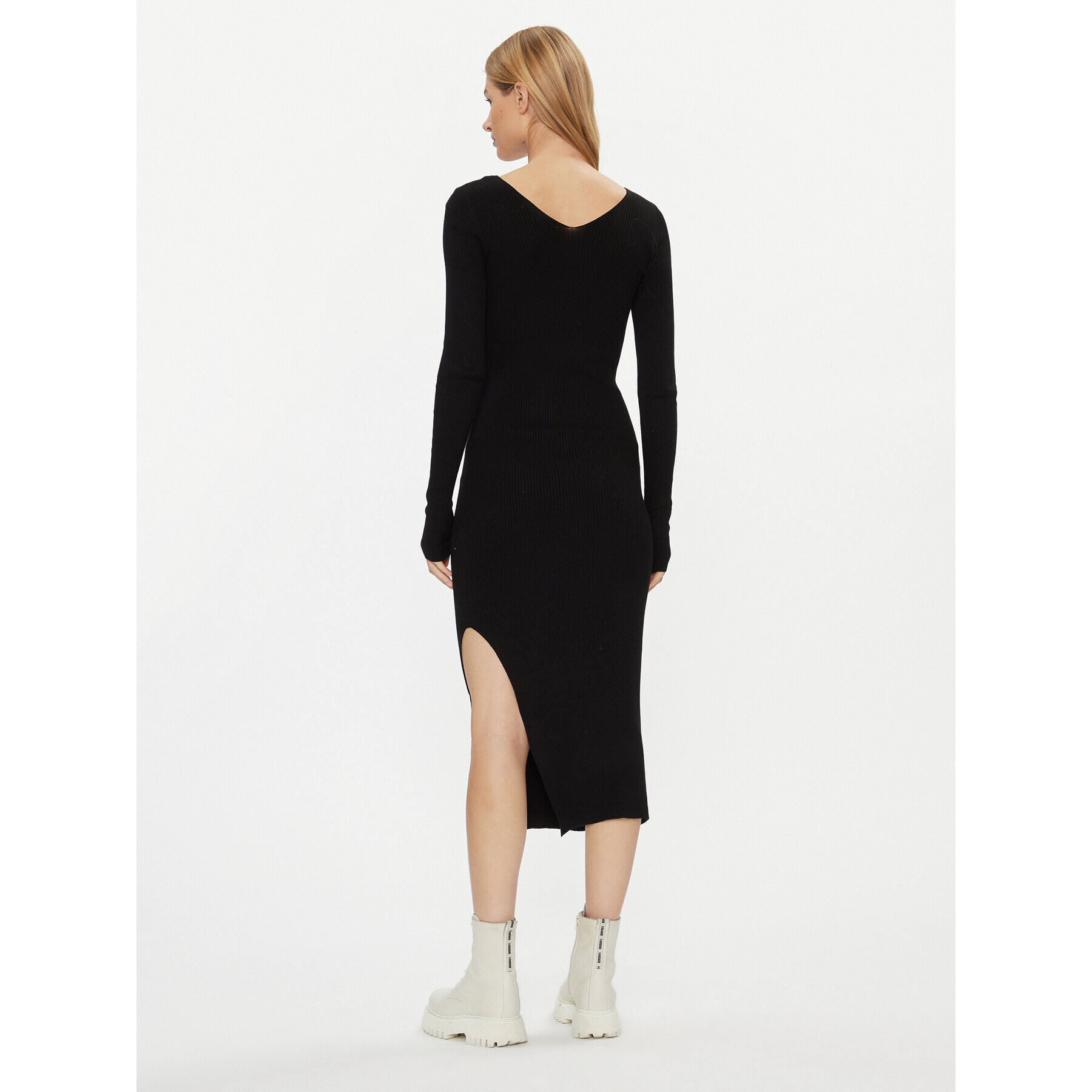 ONLY Плетена рокля 15302348 Черен Regular Fit - Pepit.bg