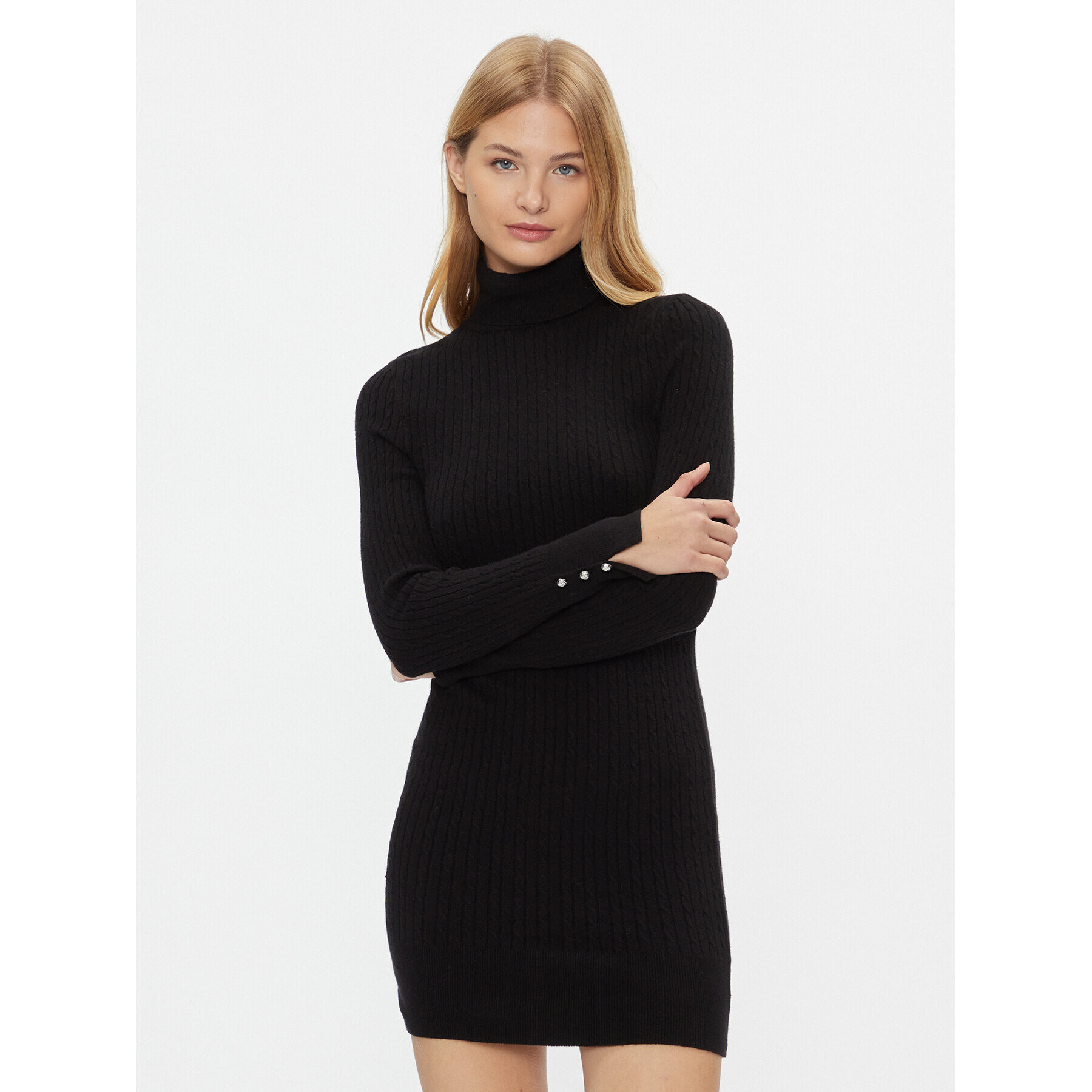 ONLY Плетена рокля 15307641 Черен Slim Fit - Pepit.bg