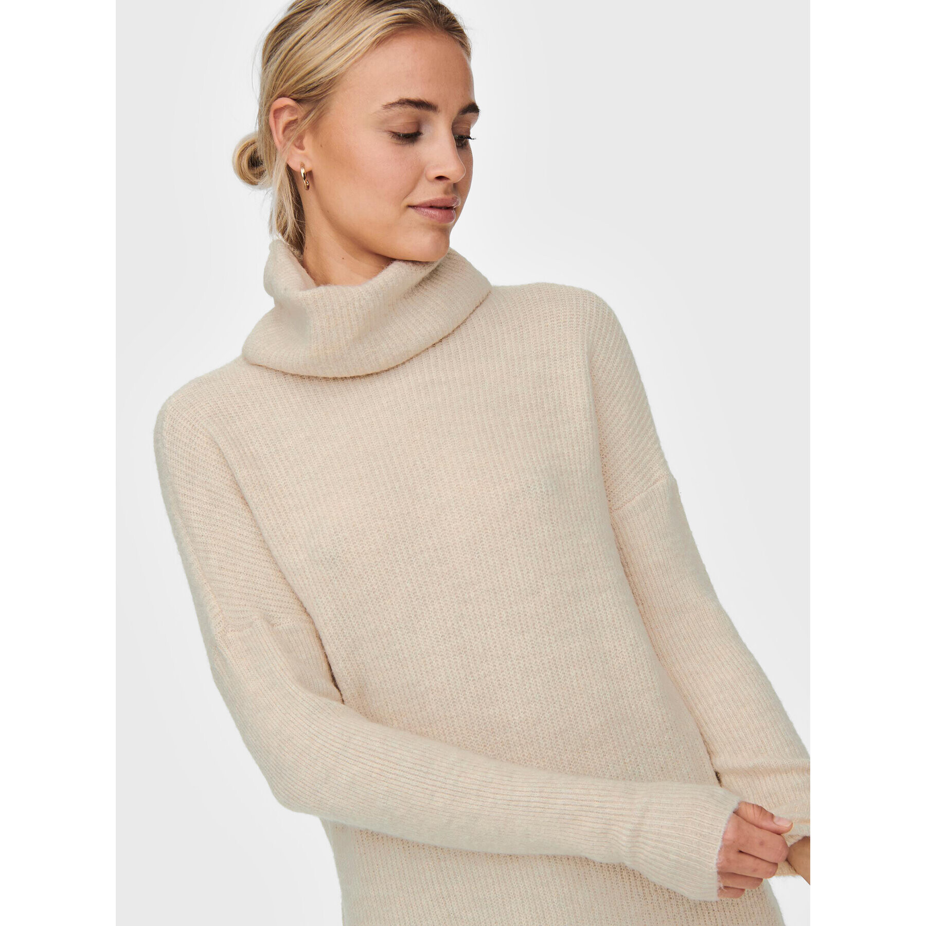 ONLY Плетена рокля Jana 15140166 Бежов Regular Fit - Pepit.bg