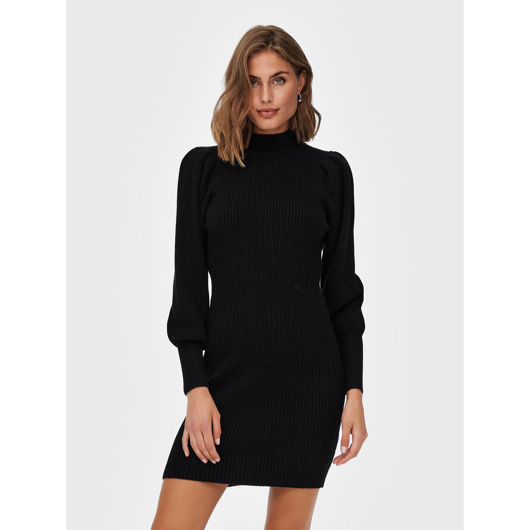 ONLY Плетена рокля Katia 15232502 Черен Regular Fit - Pepit.bg