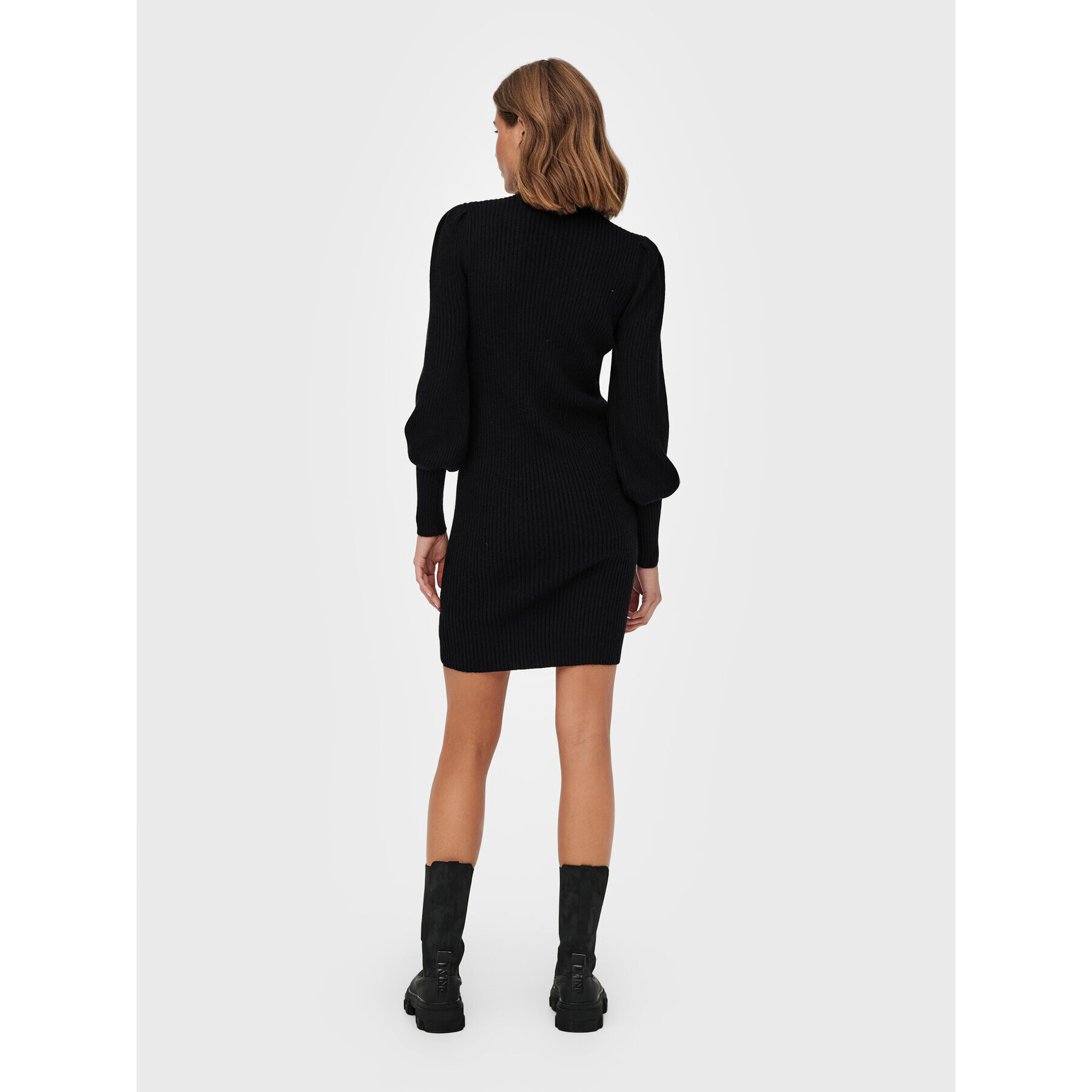 ONLY Плетена рокля Katia 15232502 Черен Regular Fit - Pepit.bg