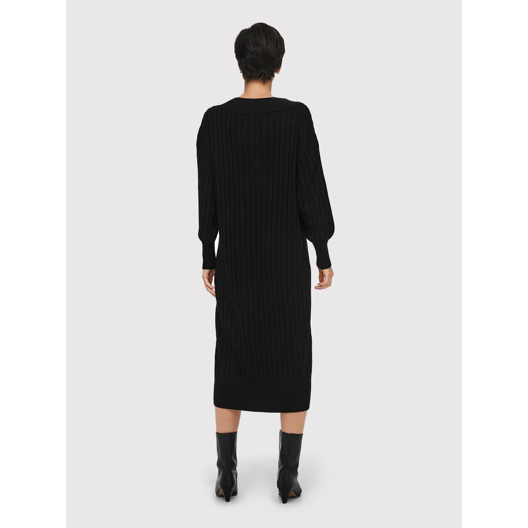 ONLY Плетена рокля New Tessa 15236372 Черен Regular Fit - Pepit.bg