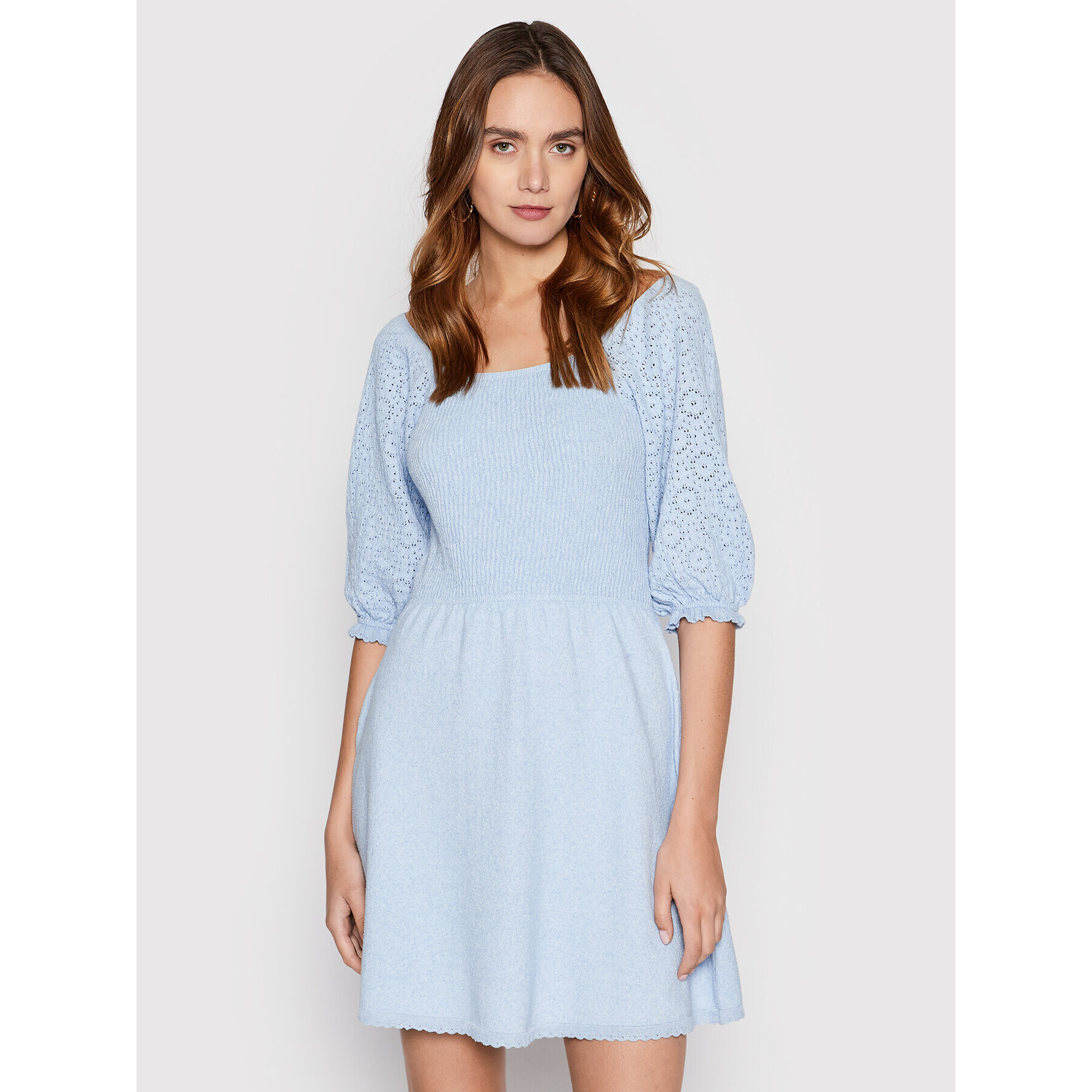 ONLY Плетена рокля Priscilla 15255613 Син Regular Fit - Pepit.bg