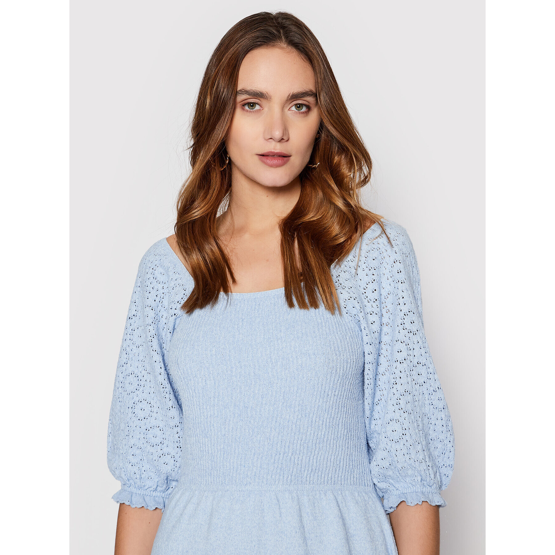 ONLY Плетена рокля Priscilla 15255613 Син Regular Fit - Pepit.bg